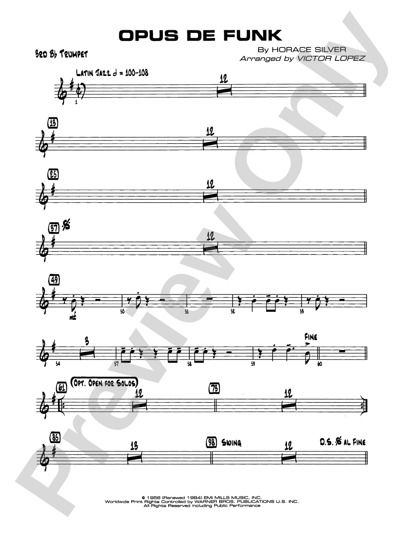 Opus de Funk: 3rd B-flat Trumpet