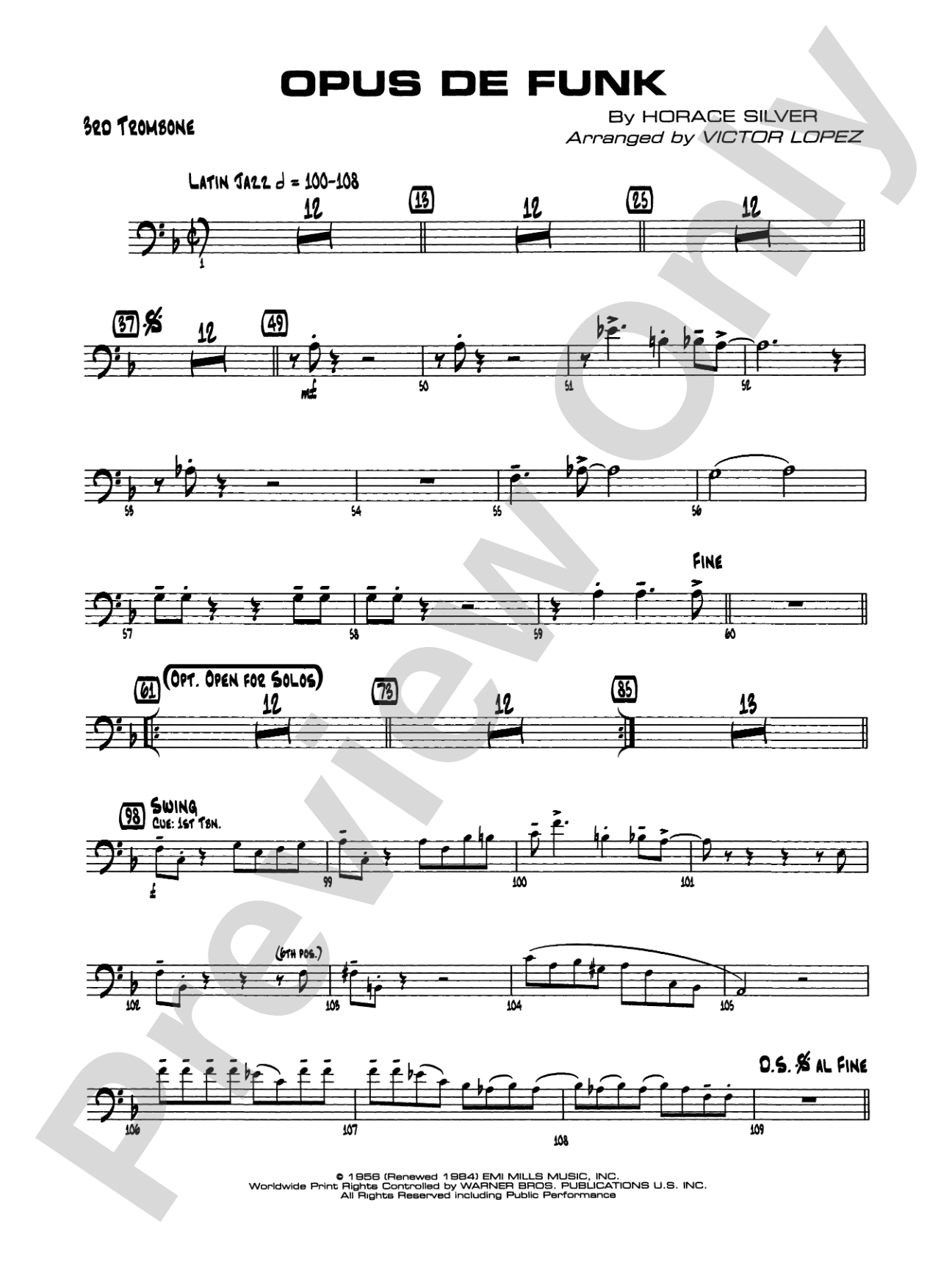 Opus de Funk: 3rd Trombone