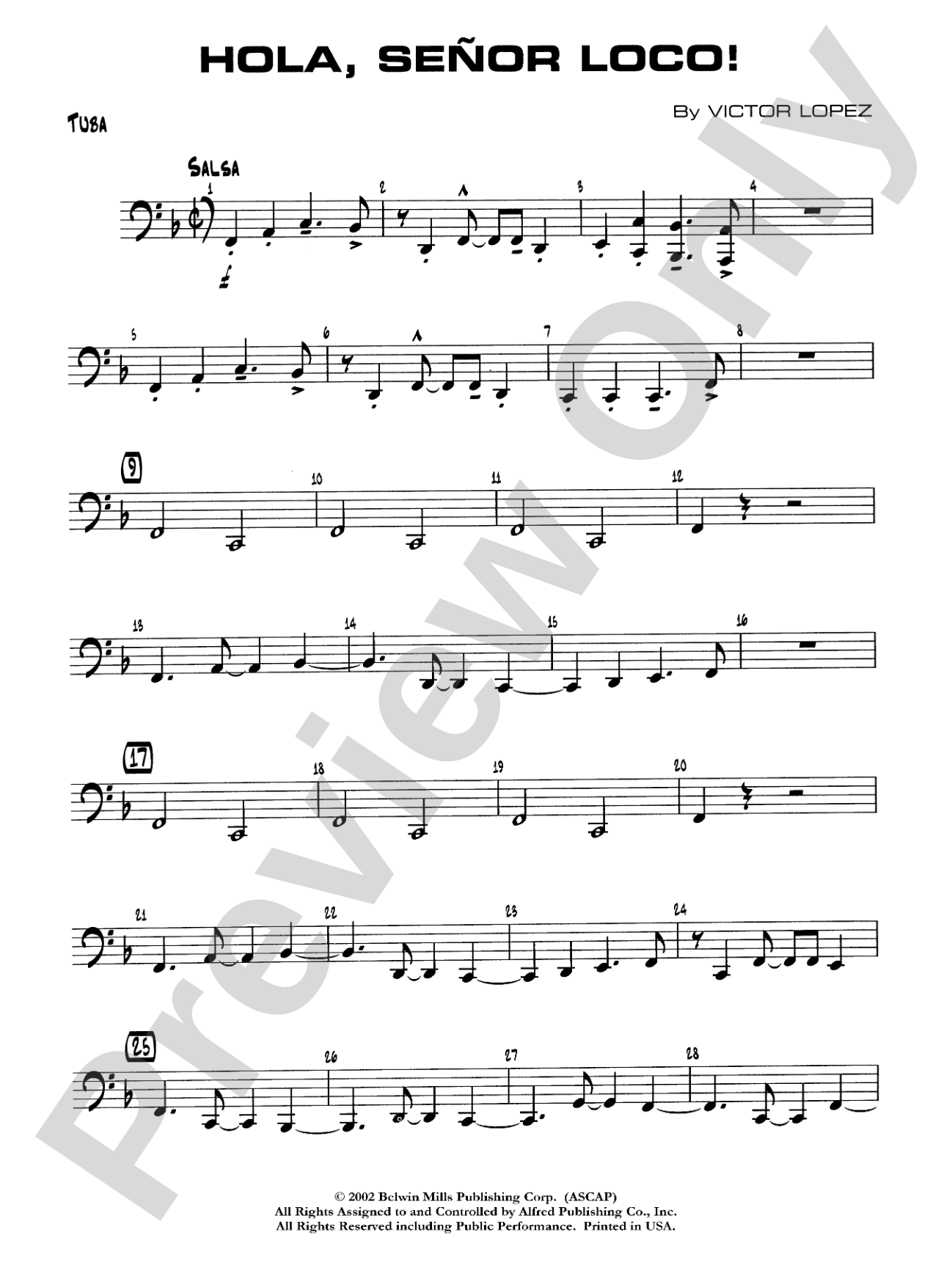 Hola, Señor Loco!: Tuba