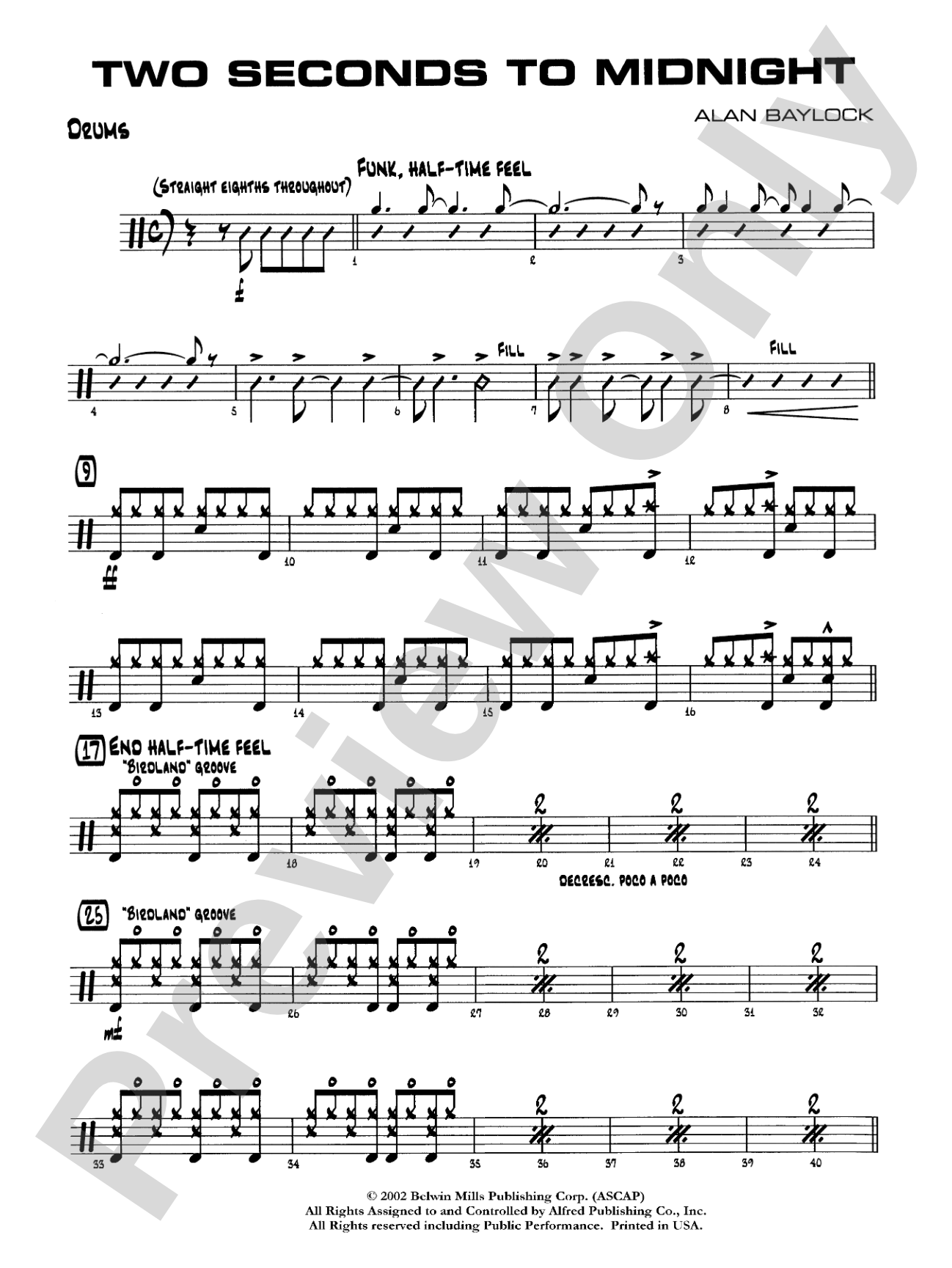Two Seconds to Midnight: Drums