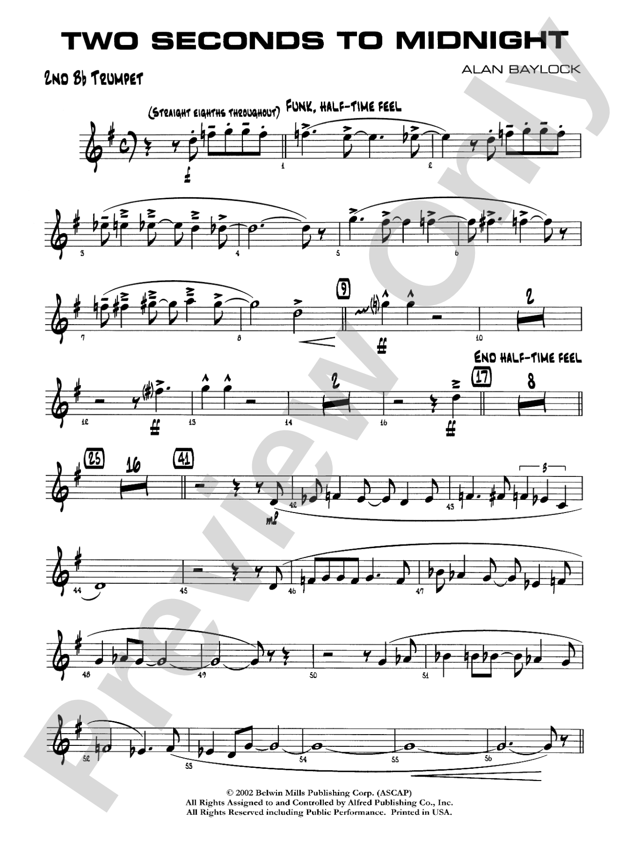 Two Seconds to Midnight: 2nd B-flat Trumpet
