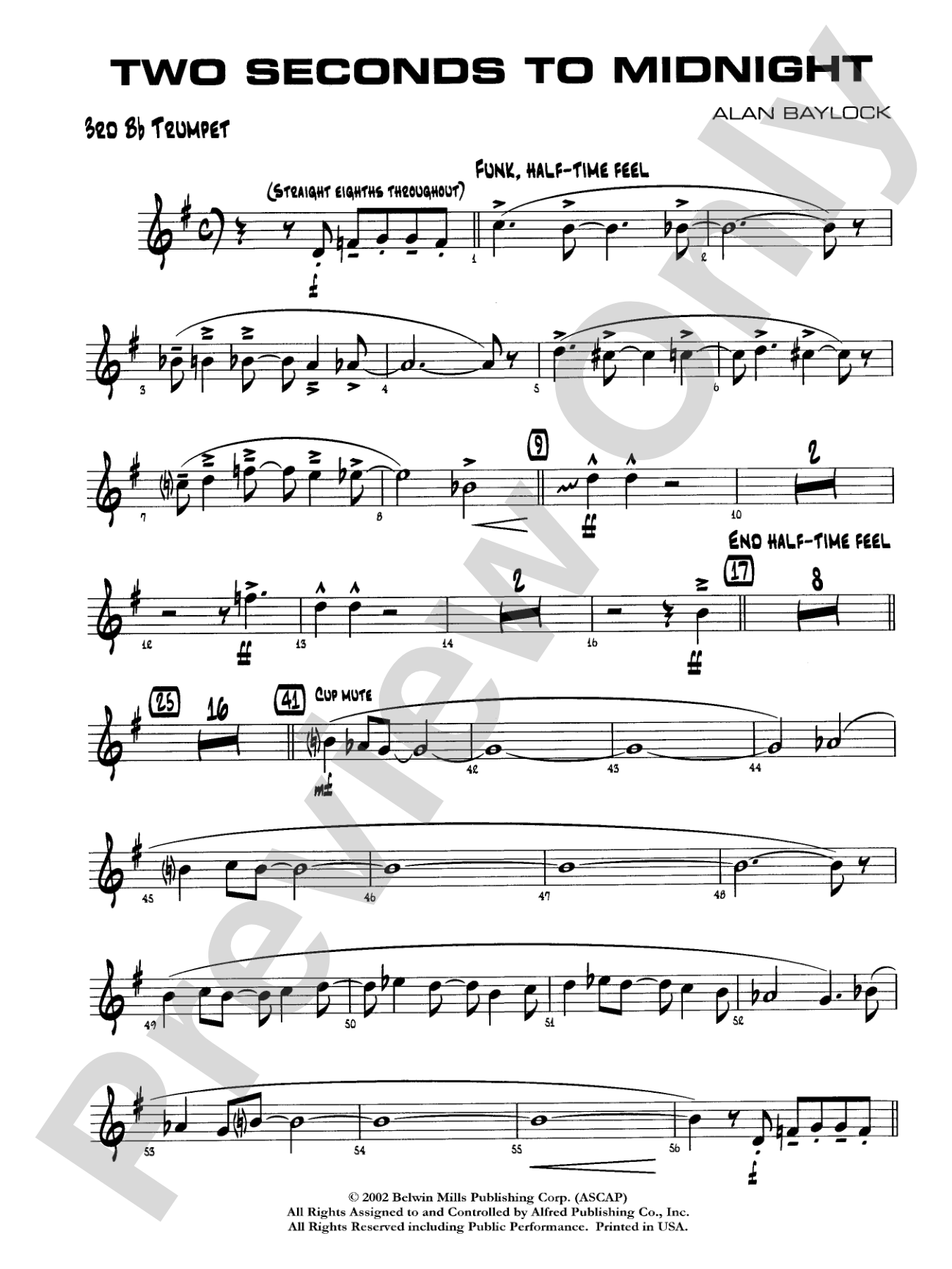Two Seconds to Midnight: 3rd B-flat Trumpet