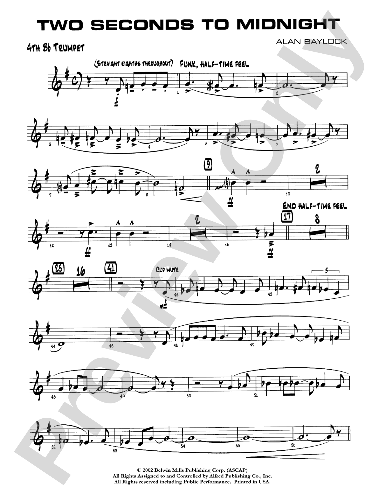 Two Seconds to Midnight: 4th B-flat Trumpet