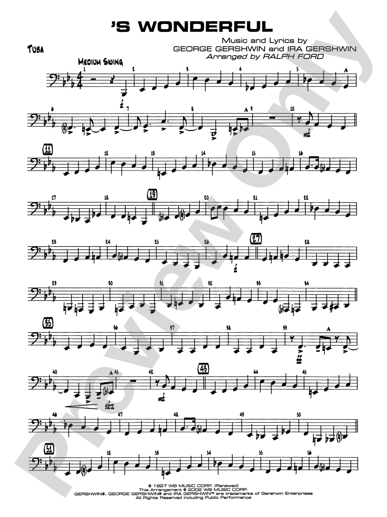 'S Wonderful: Tuba