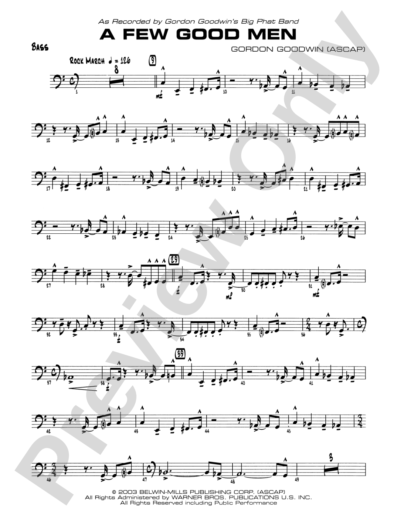 A Few Good Men: String Bass