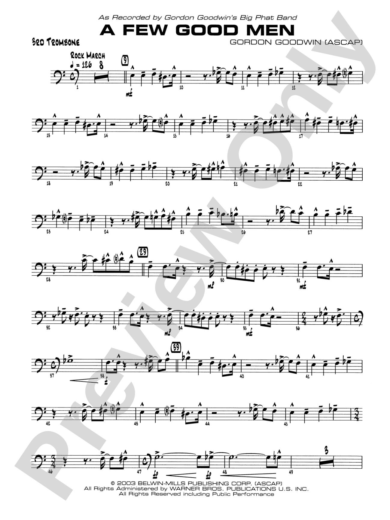 A Few Good Men: 3rd Trombone