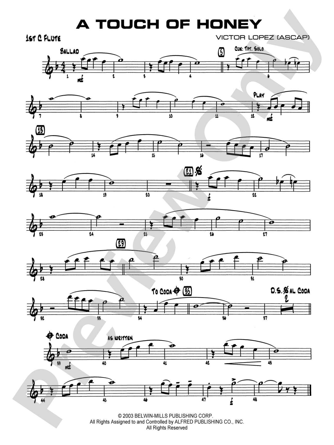 A Touch of Honey: Flute