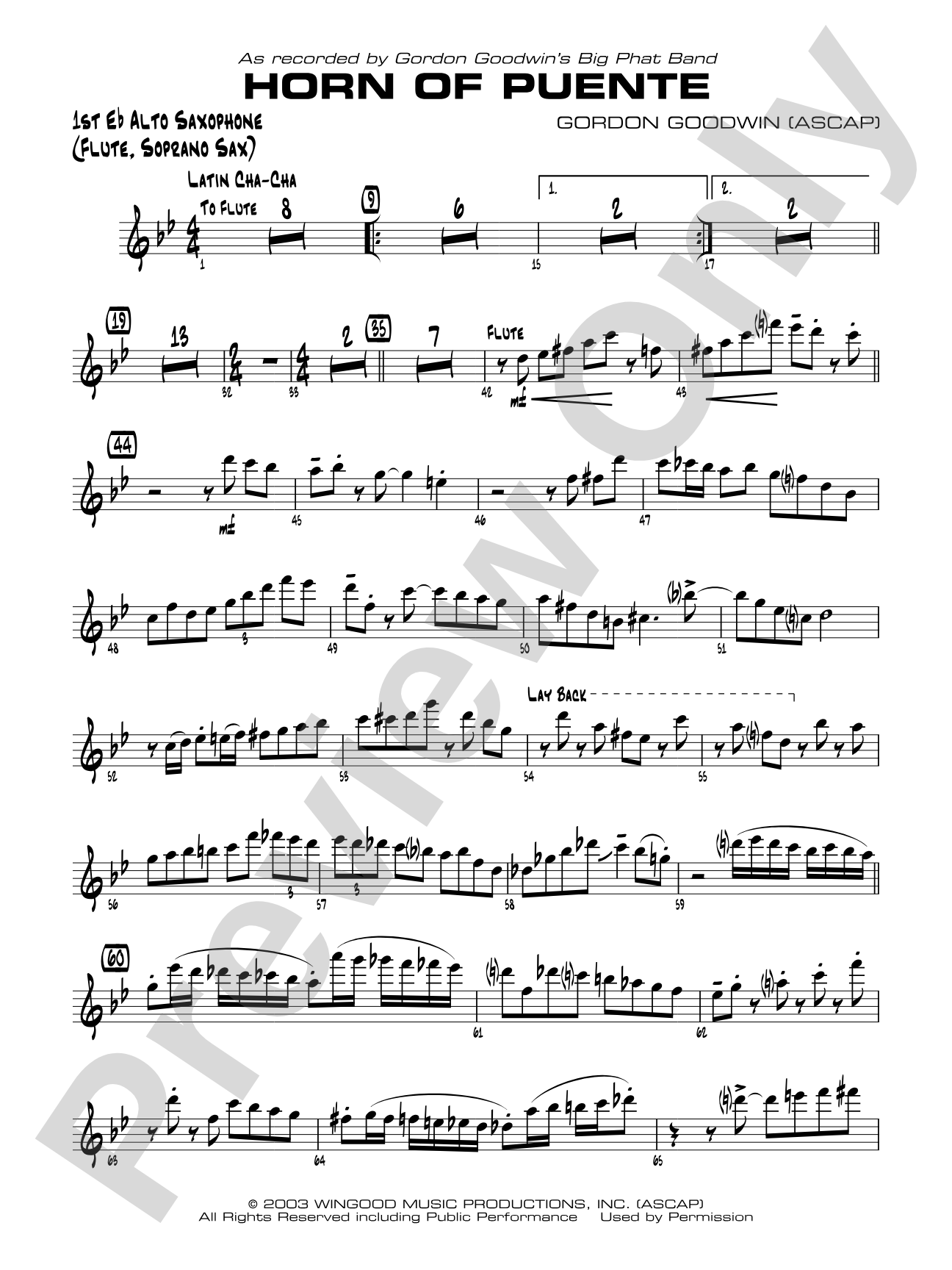 Horn of Puente: E-flat Alto Saxophone