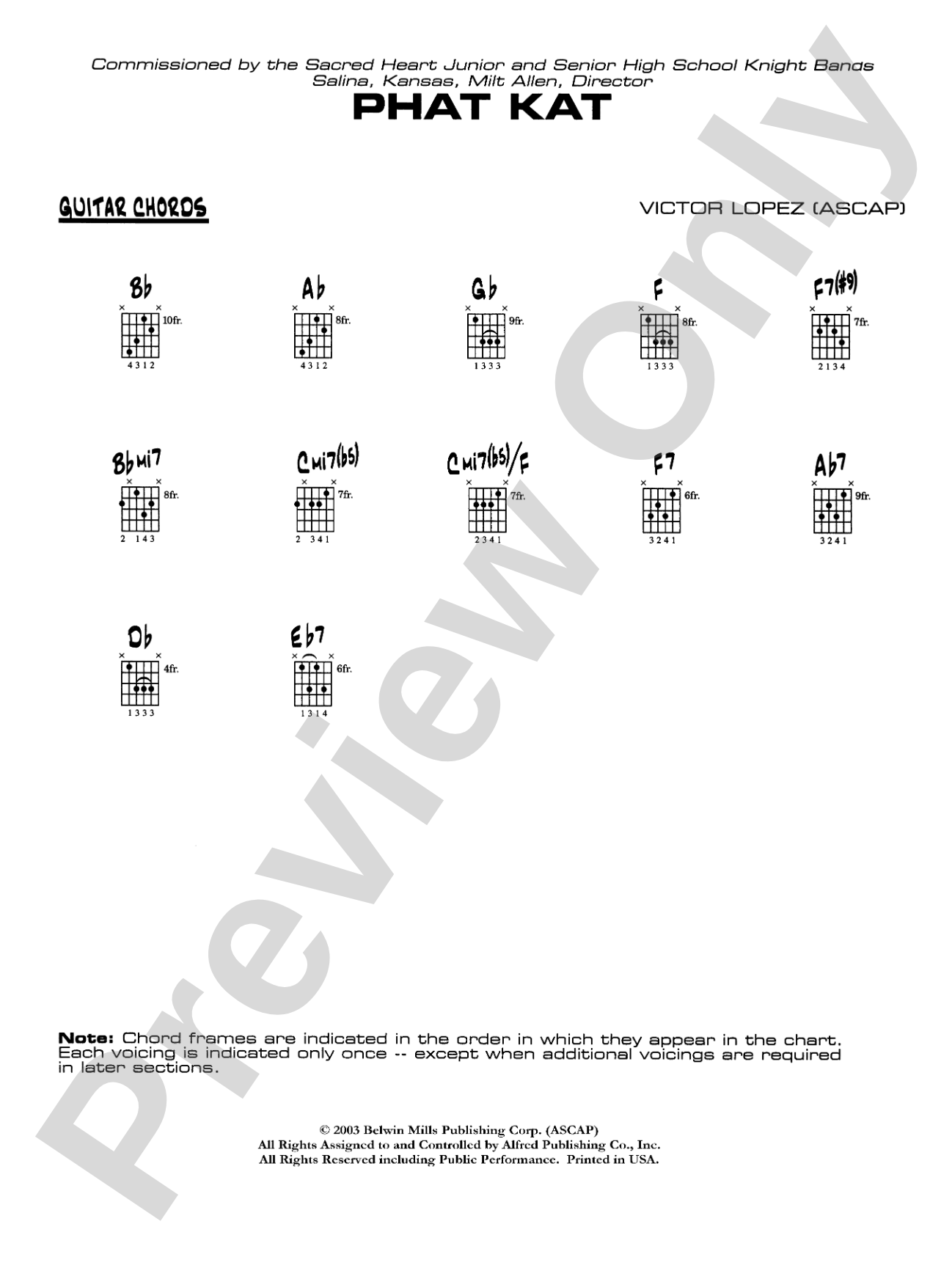 Phat Kat: Guitar Chords