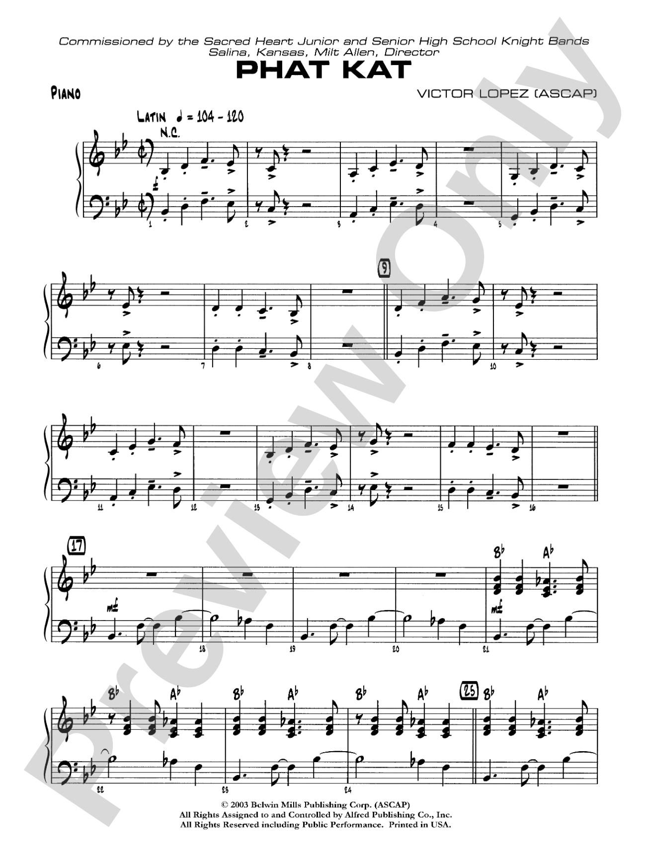 Phat Kat: Piano Accompaniment
