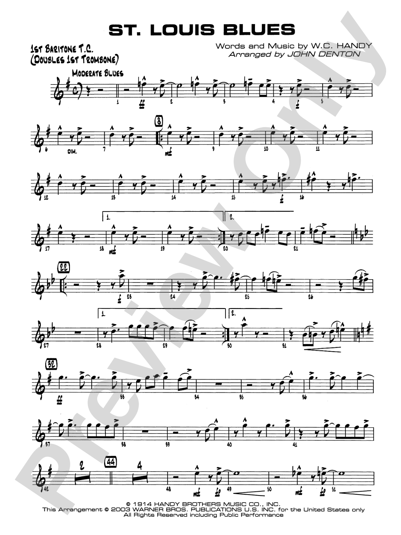 St. Louis Blues: Baritone T.C.