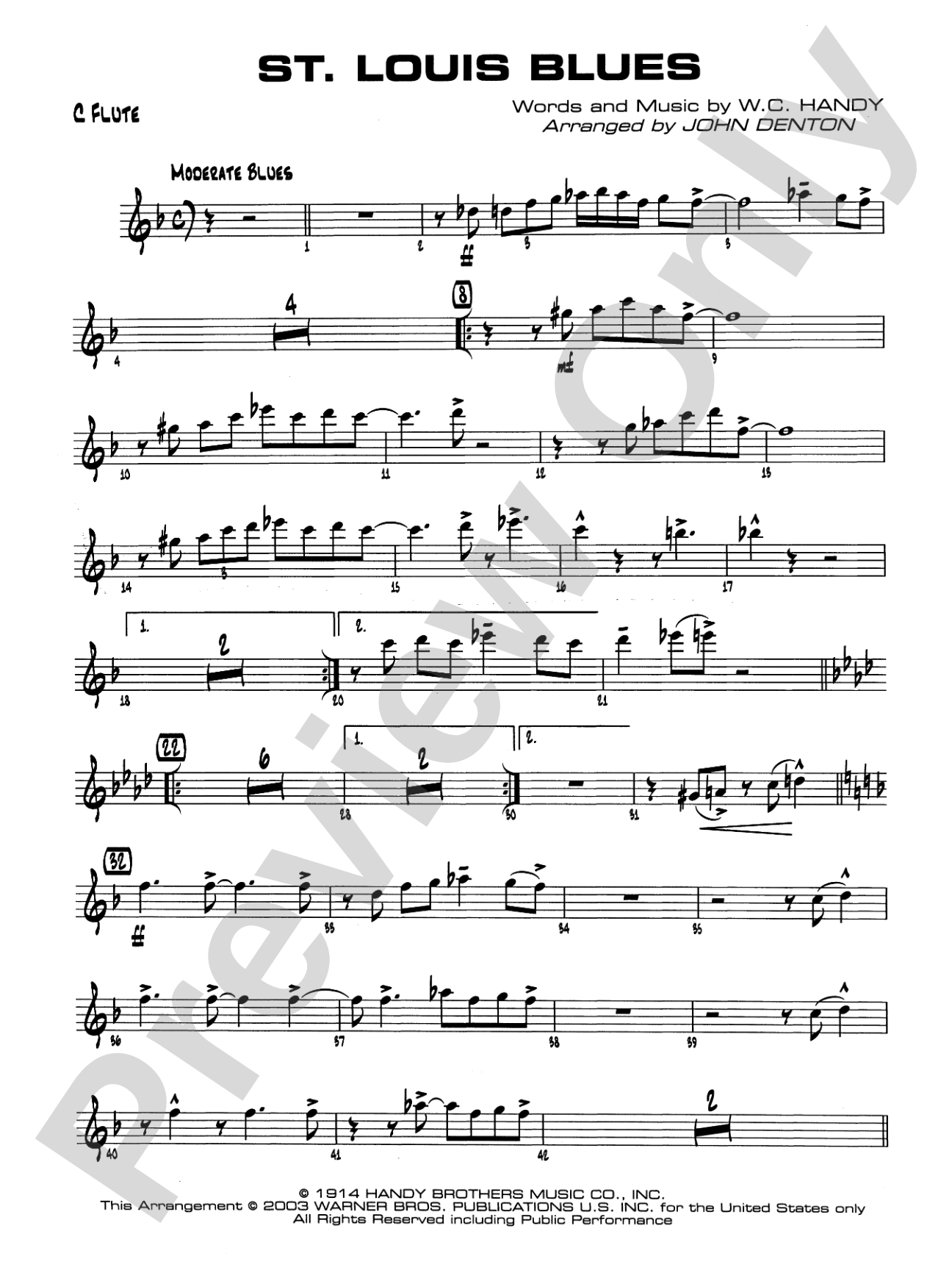 St. Louis Blues: Flute
