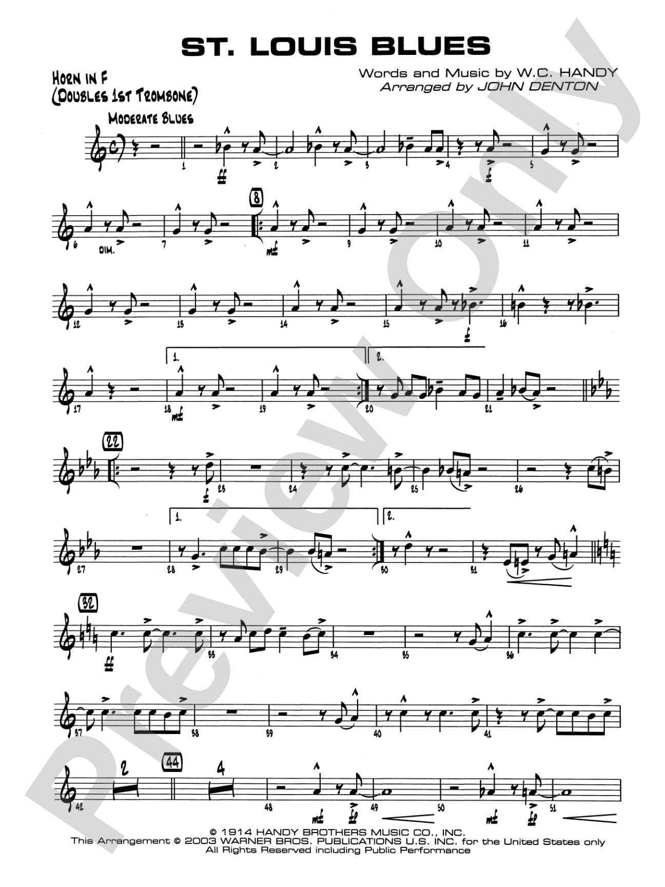 St. Louis Blues: 1st F Horn