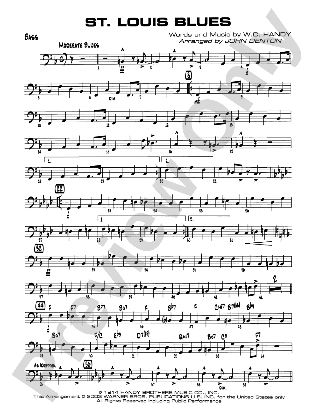 St. Louis Blues: String Bass