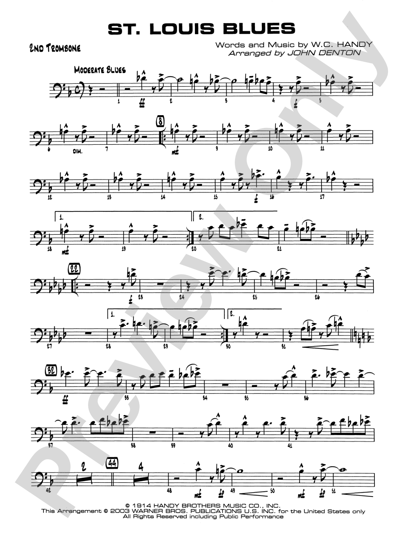 St. Louis Blues: 2nd Trombone