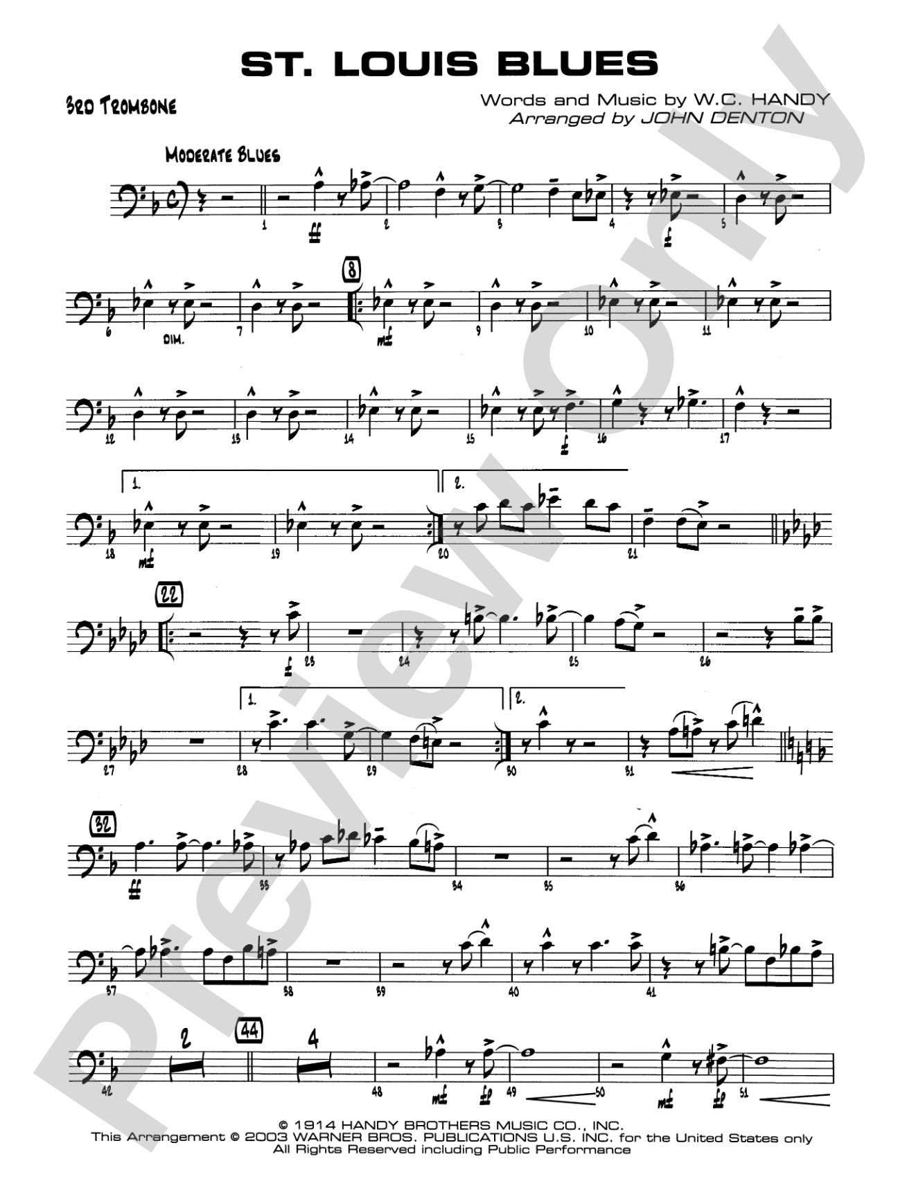 St. Louis Blues: 3rd Trombone