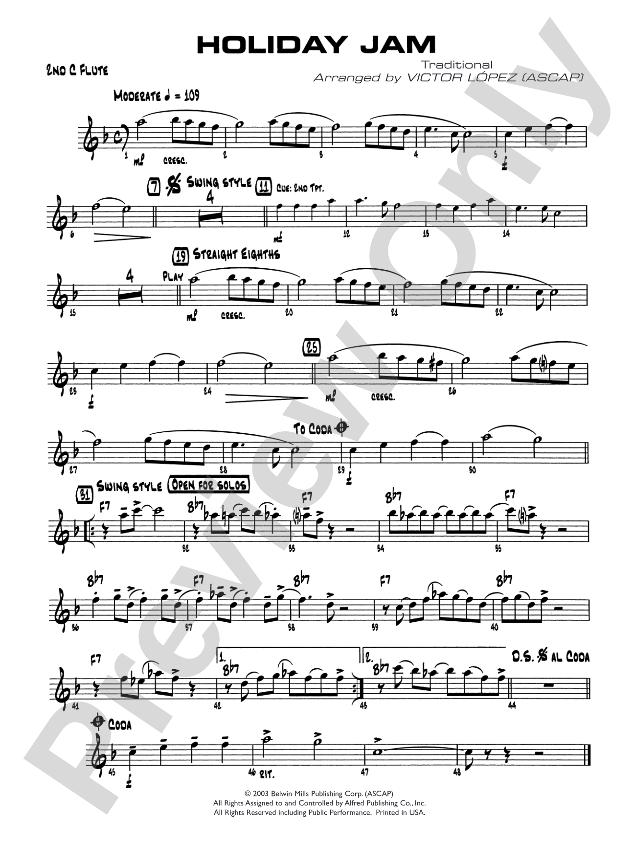 Holiday Jam: 2nd Flute