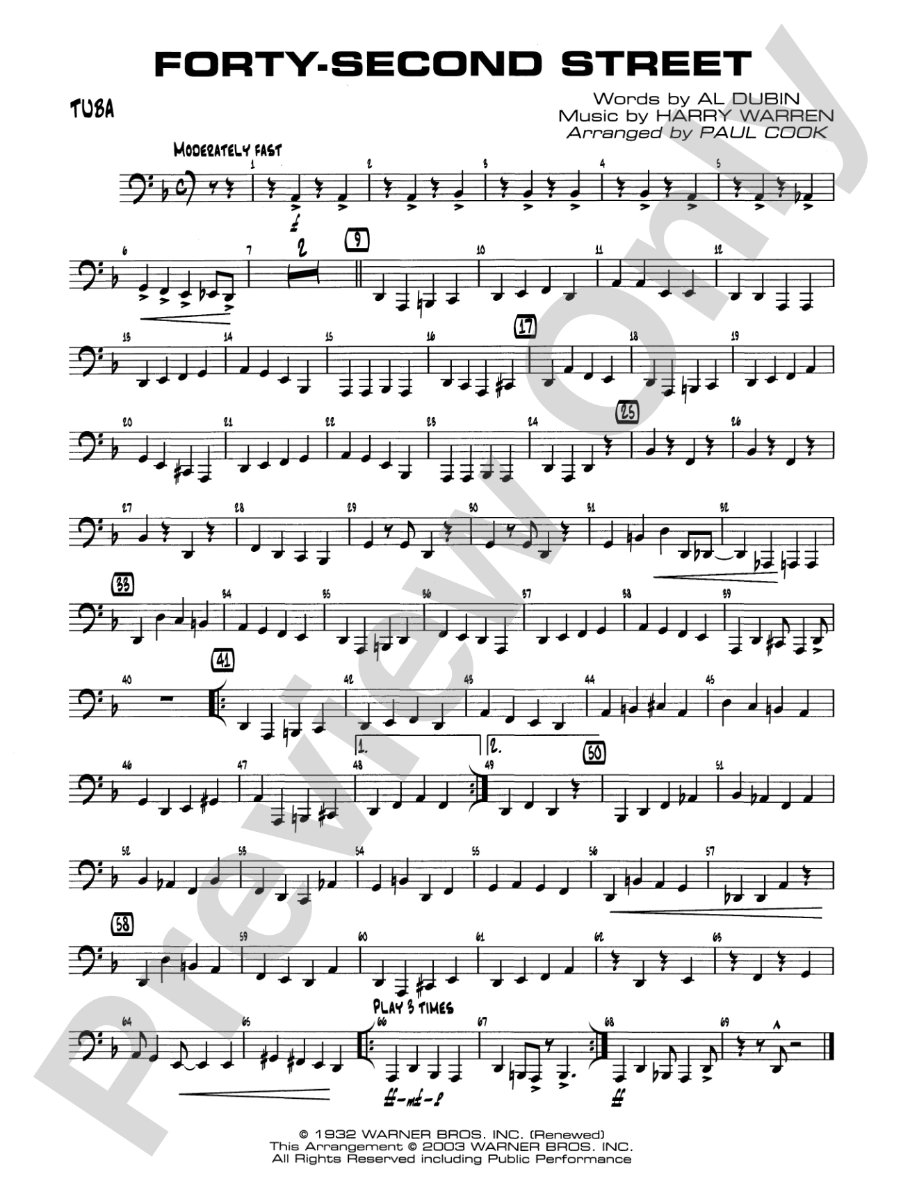 Forty-Second Street: Tuba