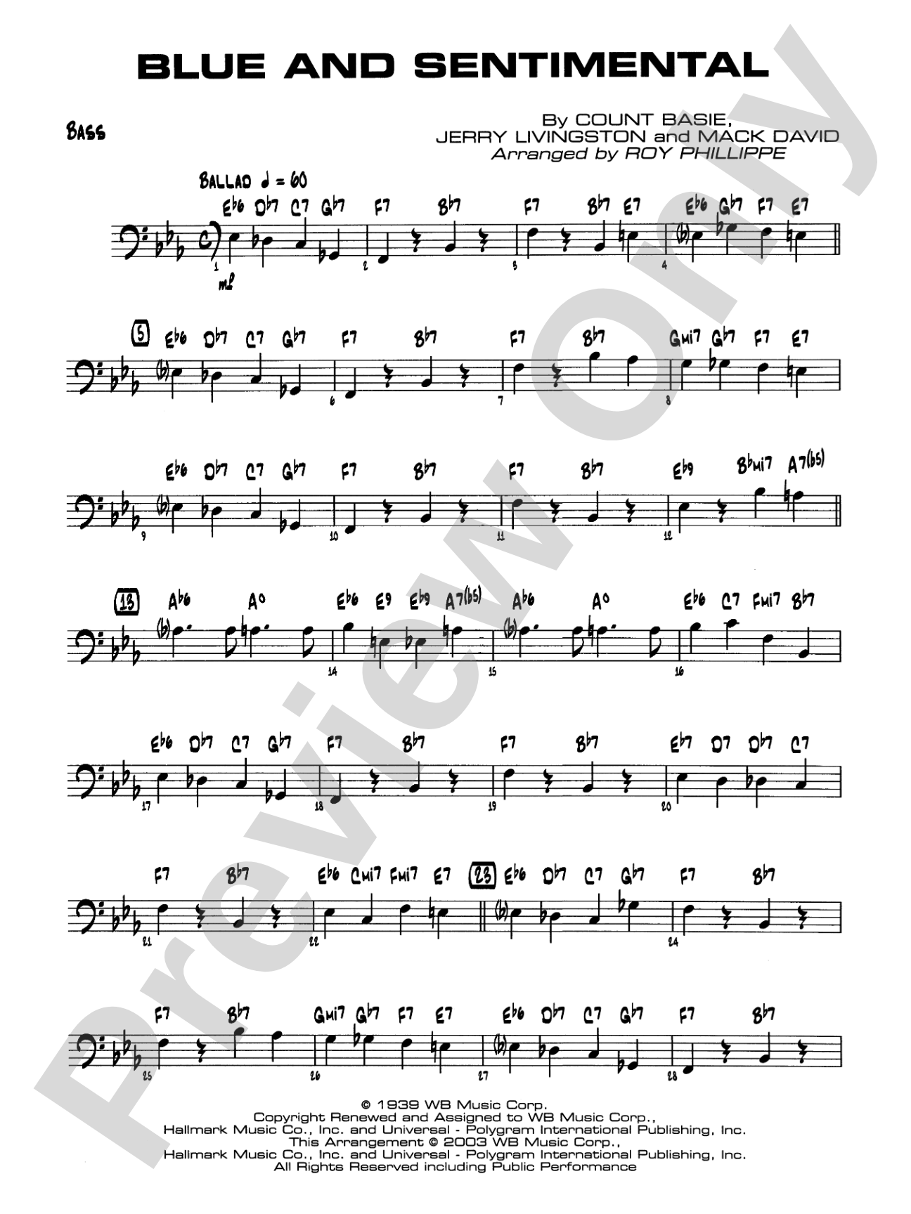 Blue and Sentimental: String Bass