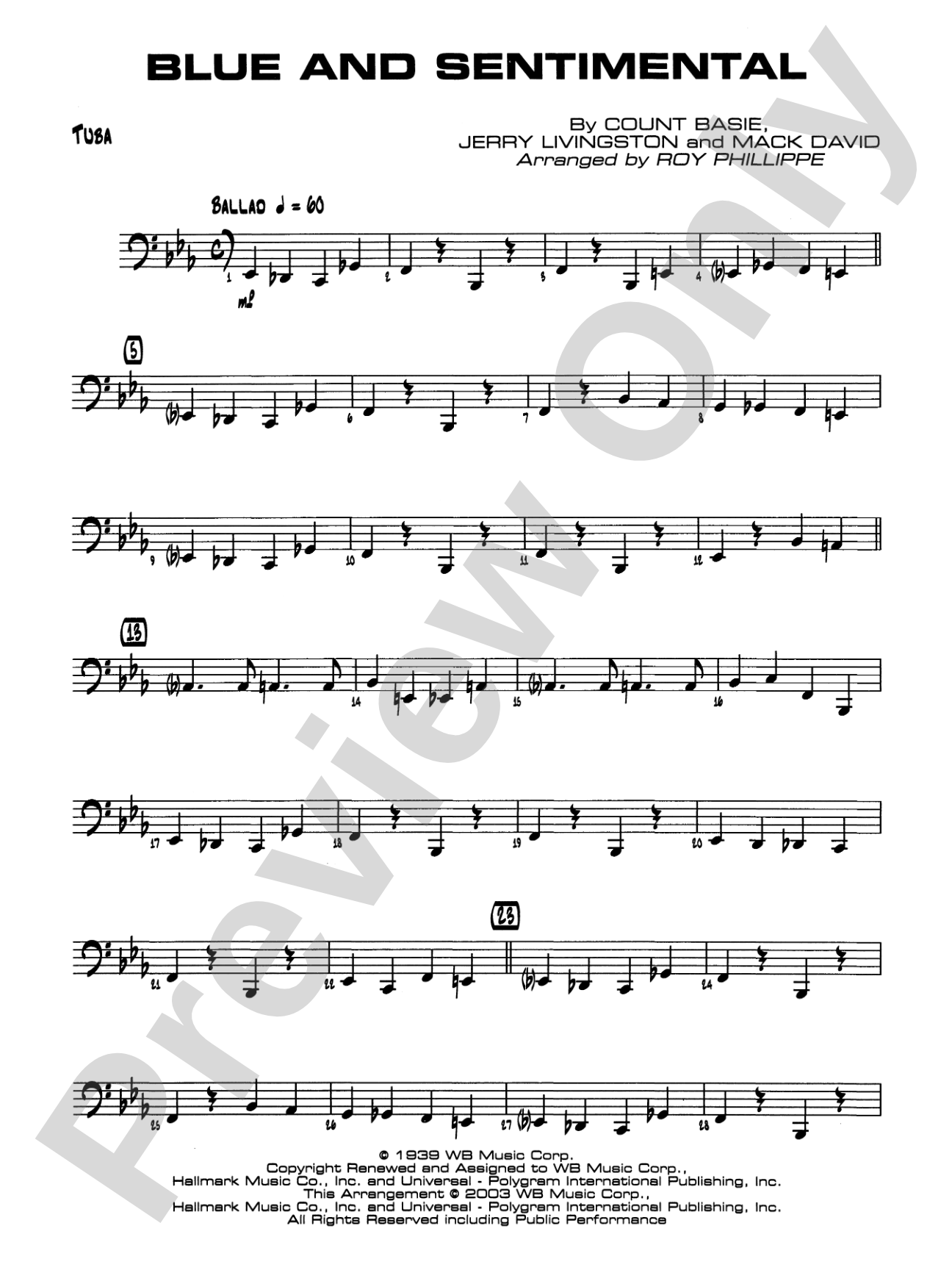 Blue and Sentimental: Tuba