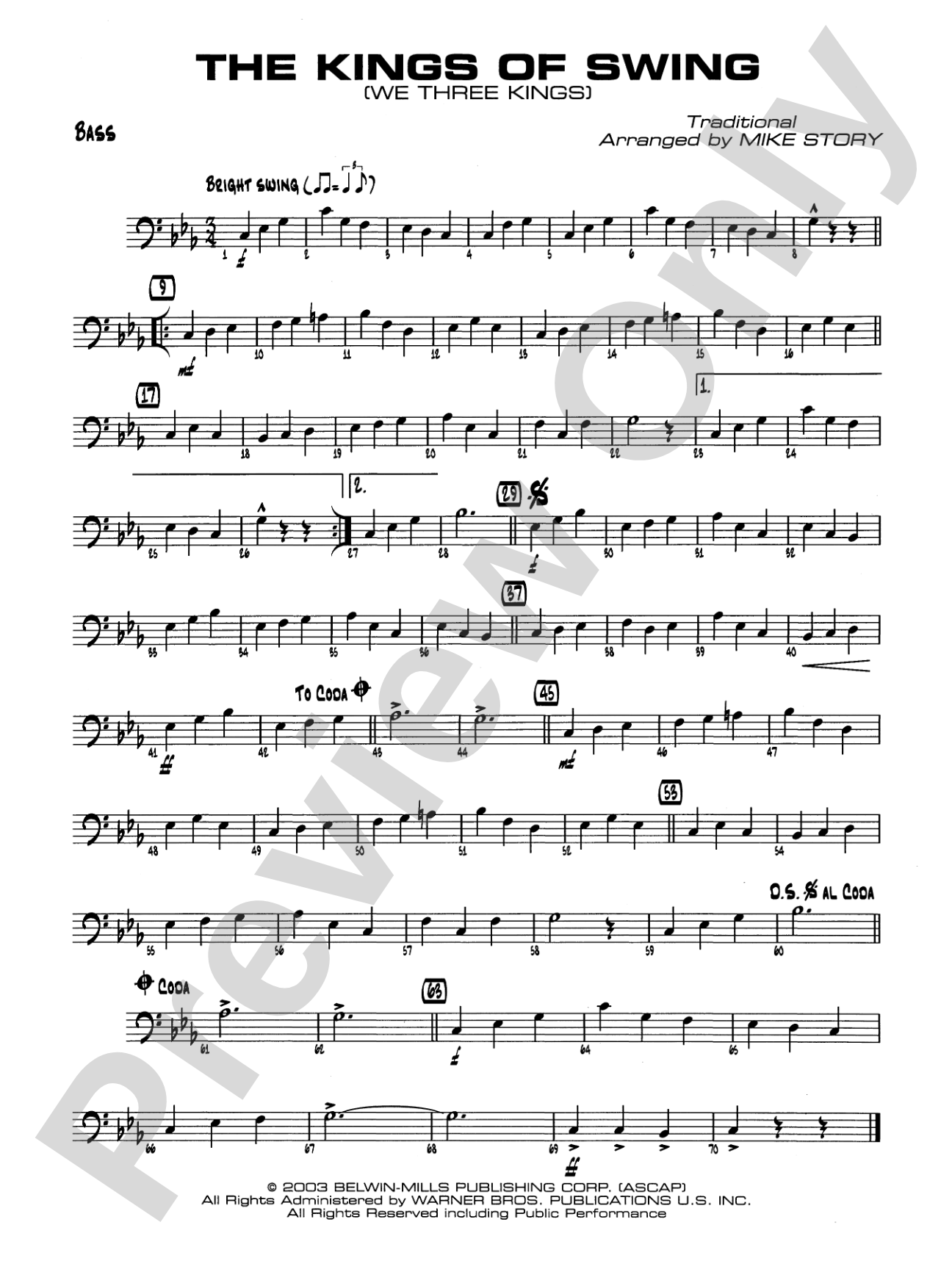 The Kings of Swing (We Three Kings): String Bass
