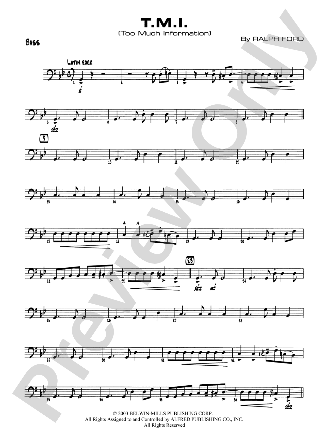 T.M.I. (Too Much Information): String Bass