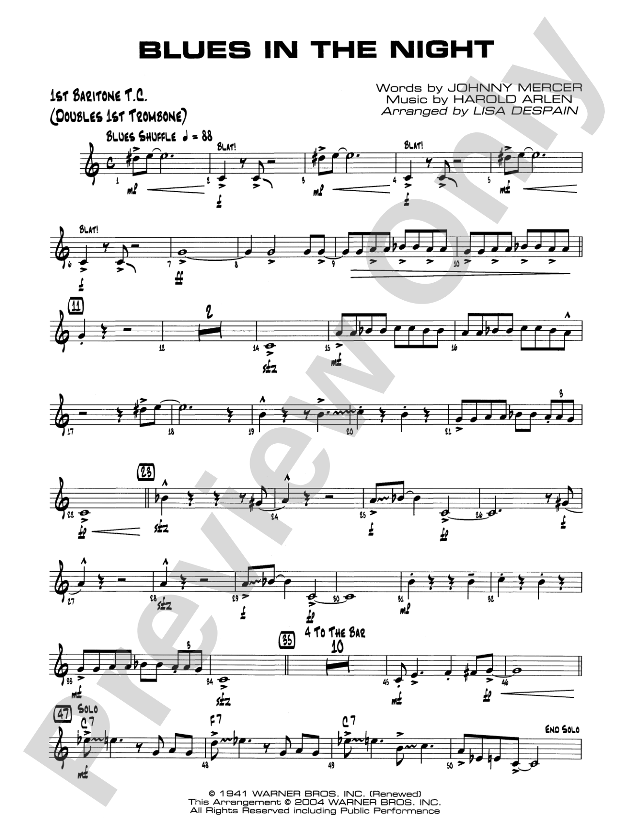 Blues in the Night: Baritone T.C.