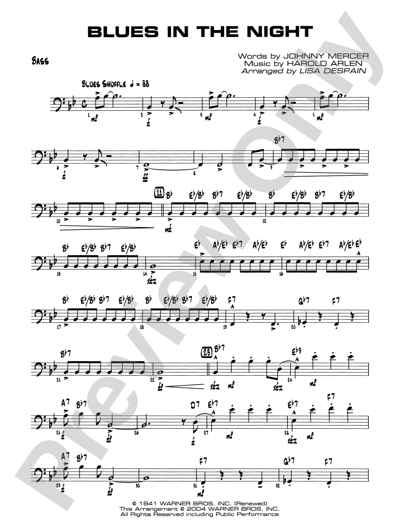Blues in the Night: String Bass