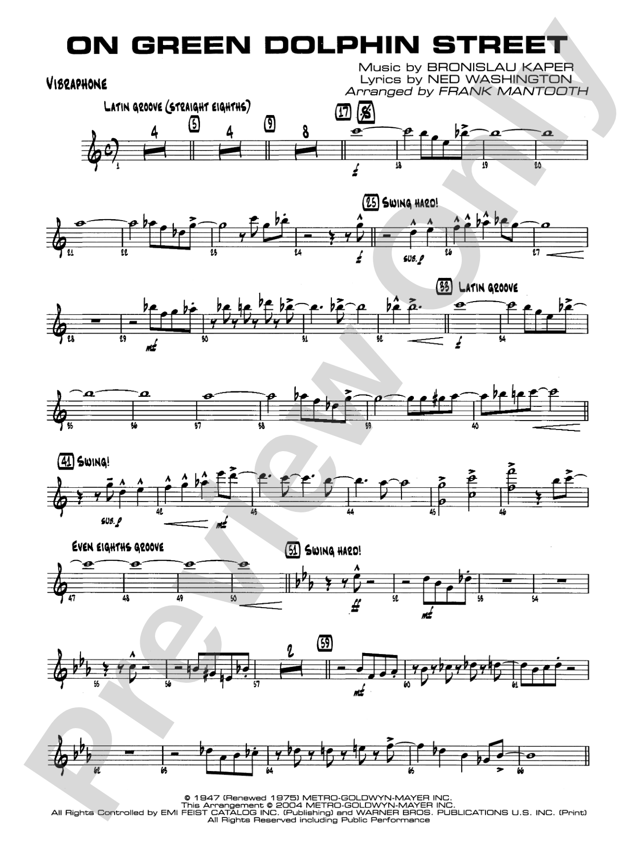 On Green Dolphin Street: Vibraphone
