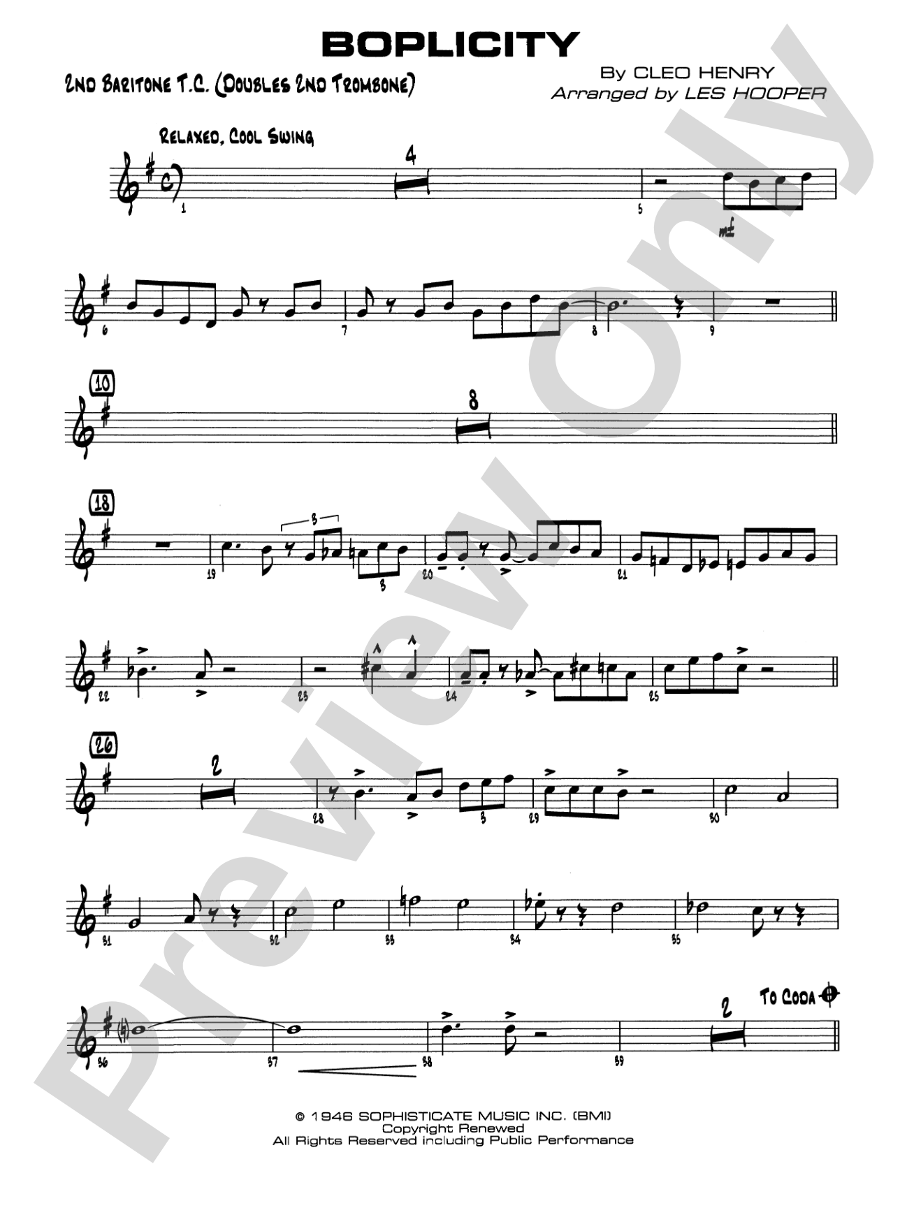 Boplicity: 2nd Baritone T.C.