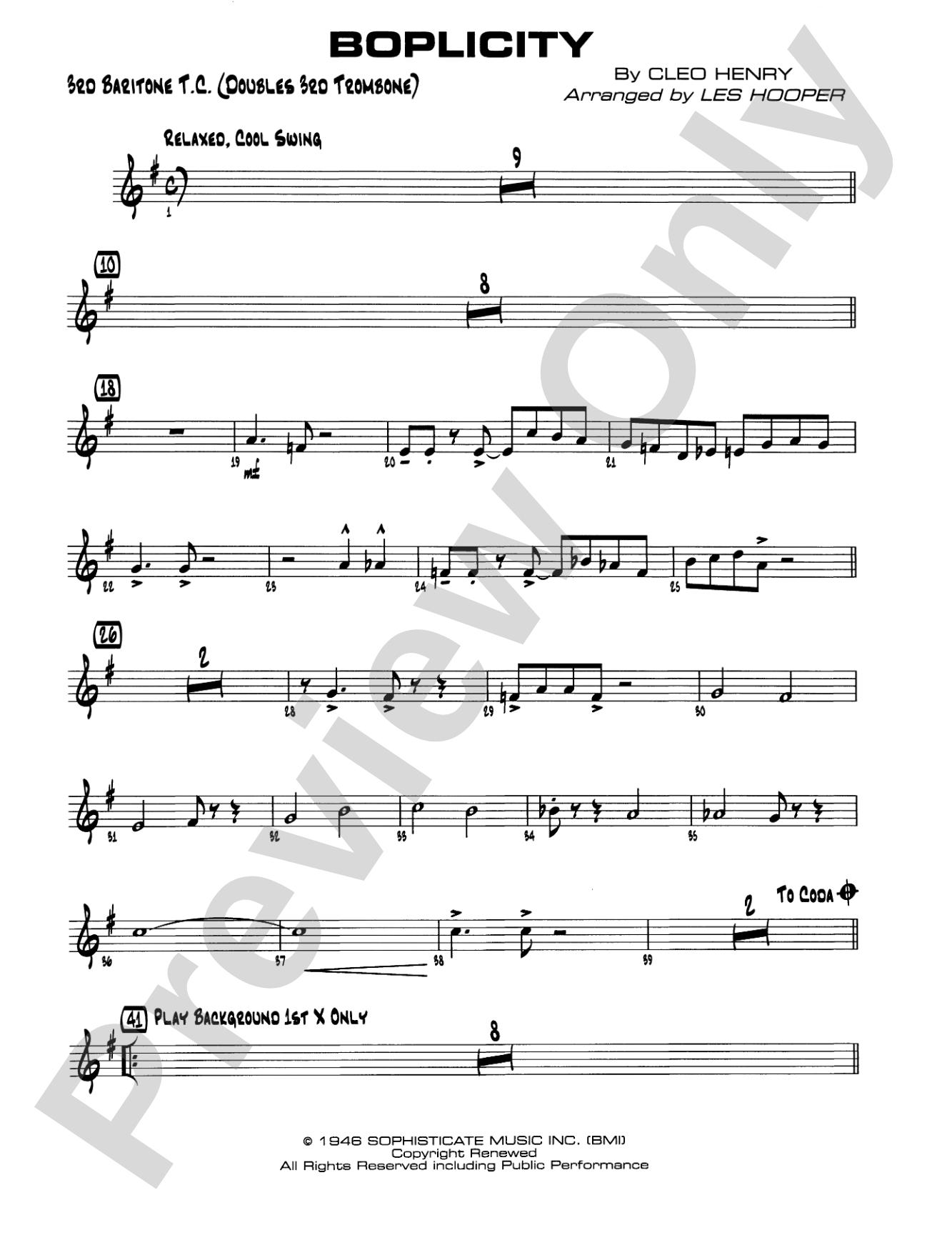 Boplicity: 3rd Baritone T.C.
