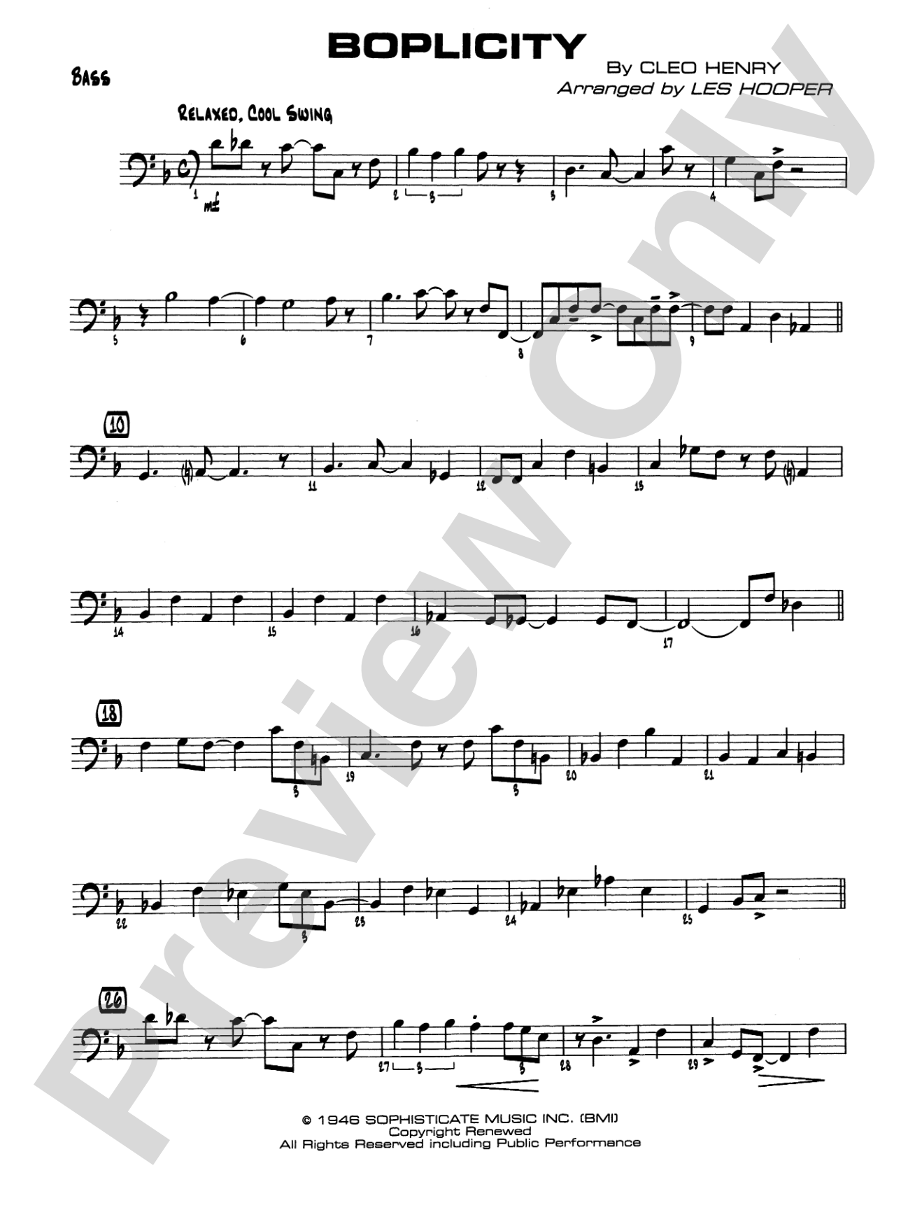 Boplicity: String Bass