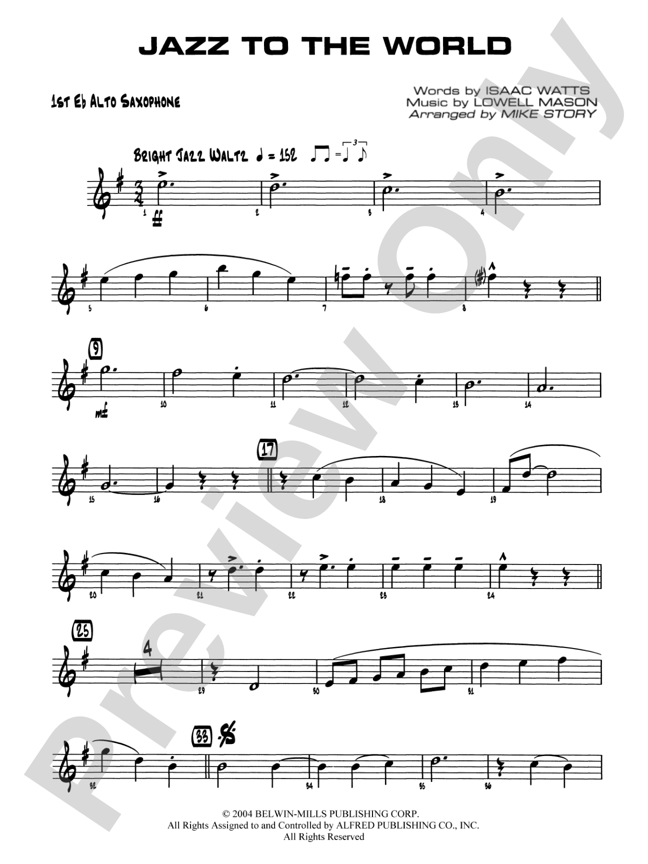 Jazz to the World: E-flat Alto Saxophone