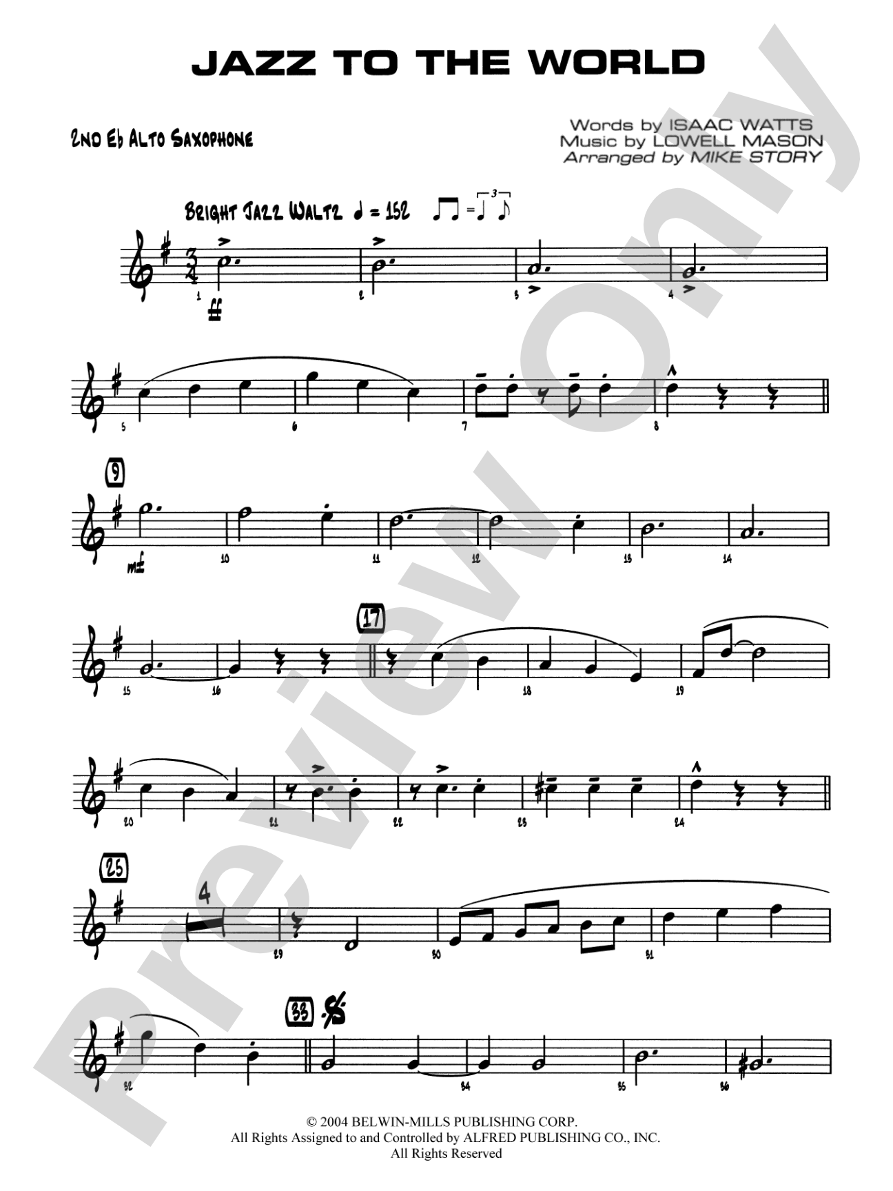 Jazz to the World: 2nd E-flat Alto Saxophone