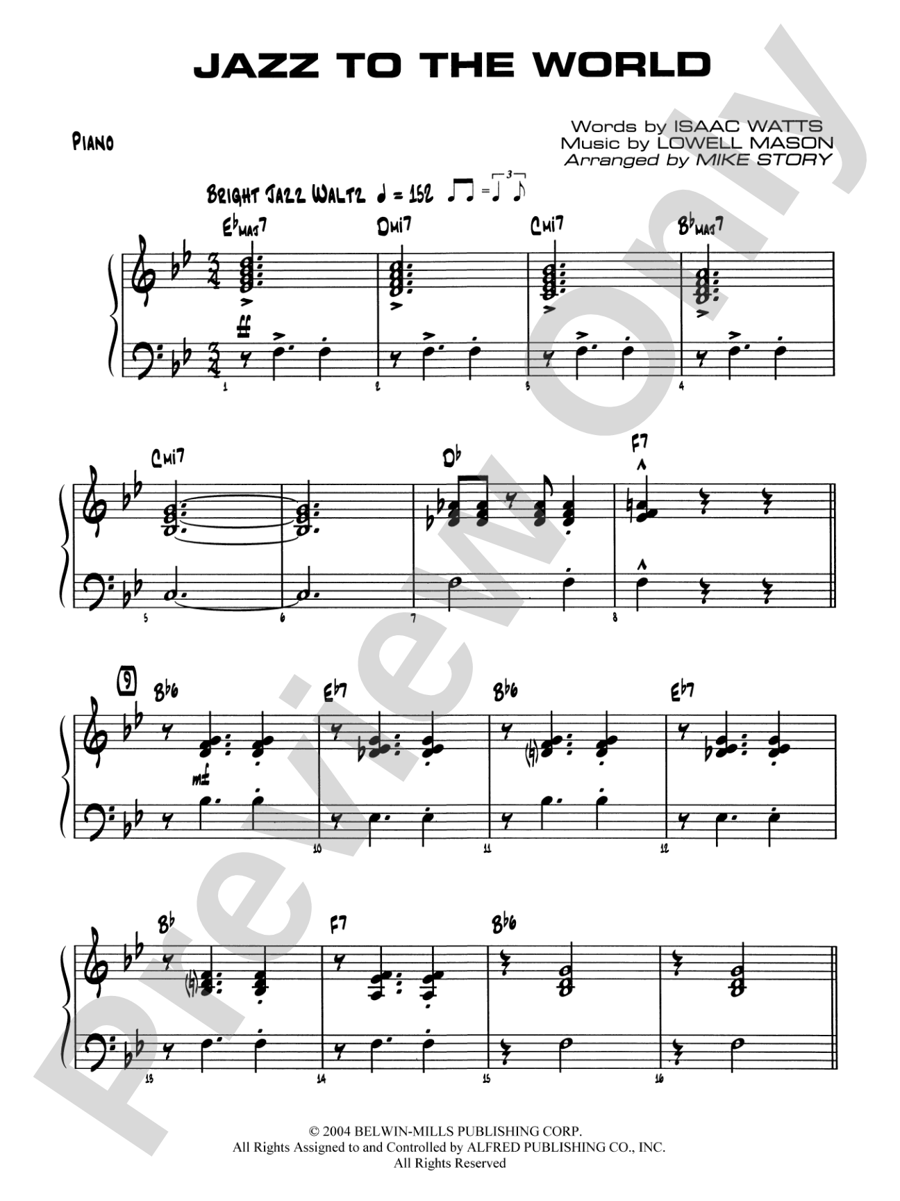 Jazz to the World: Piano Accompaniment