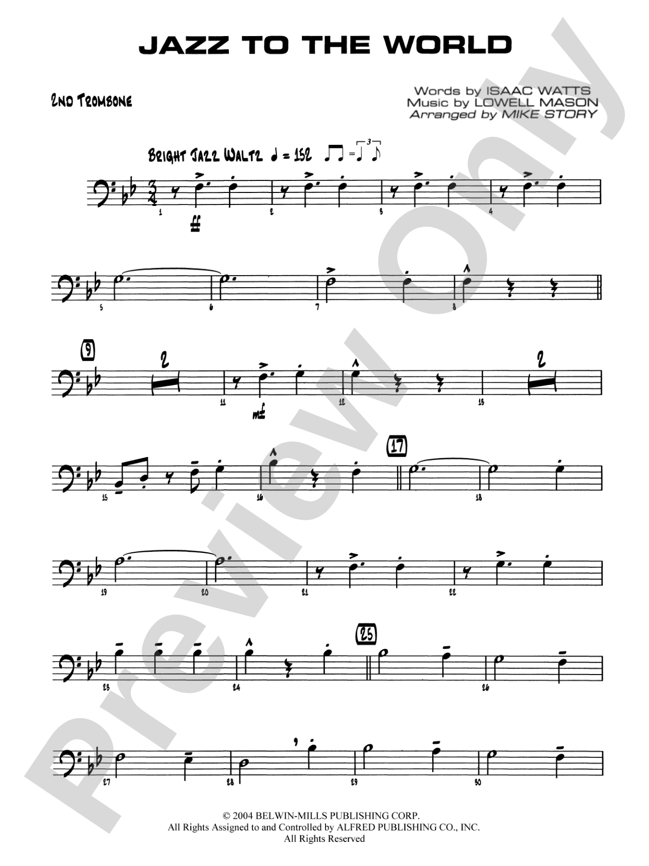 Jazz to the World: 2nd Trombone