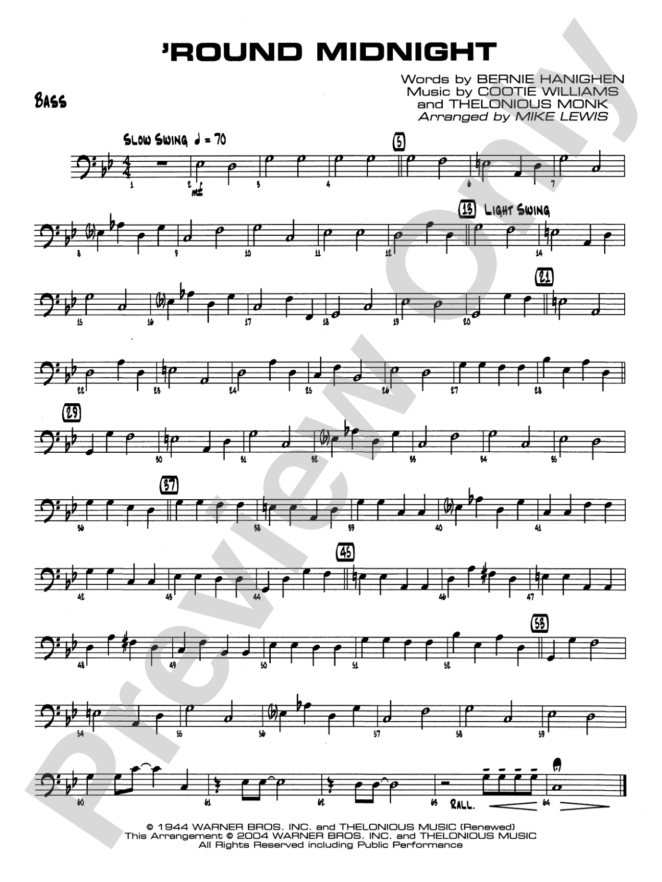'Round Midnight: String Bass