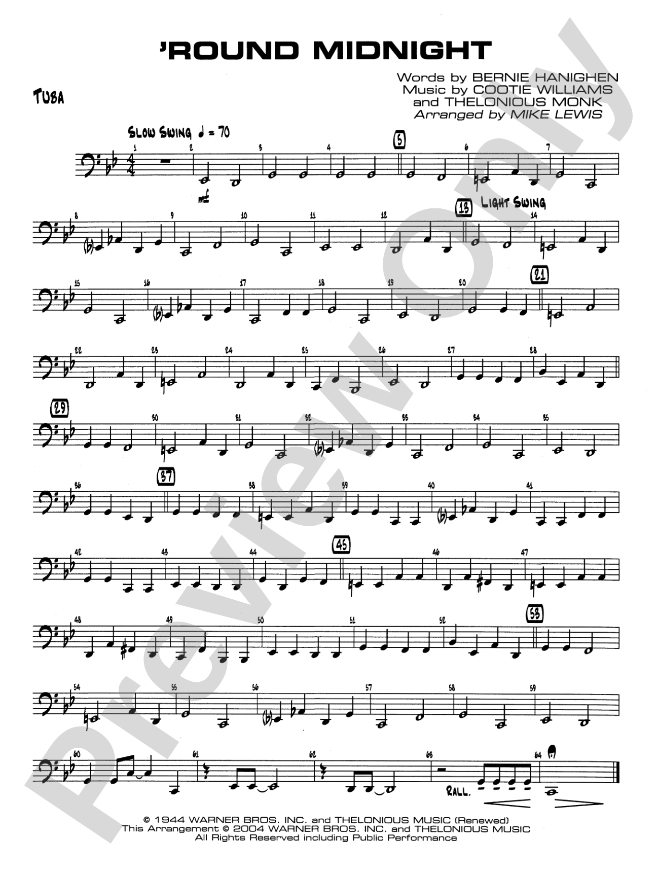 'Round Midnight: Tuba