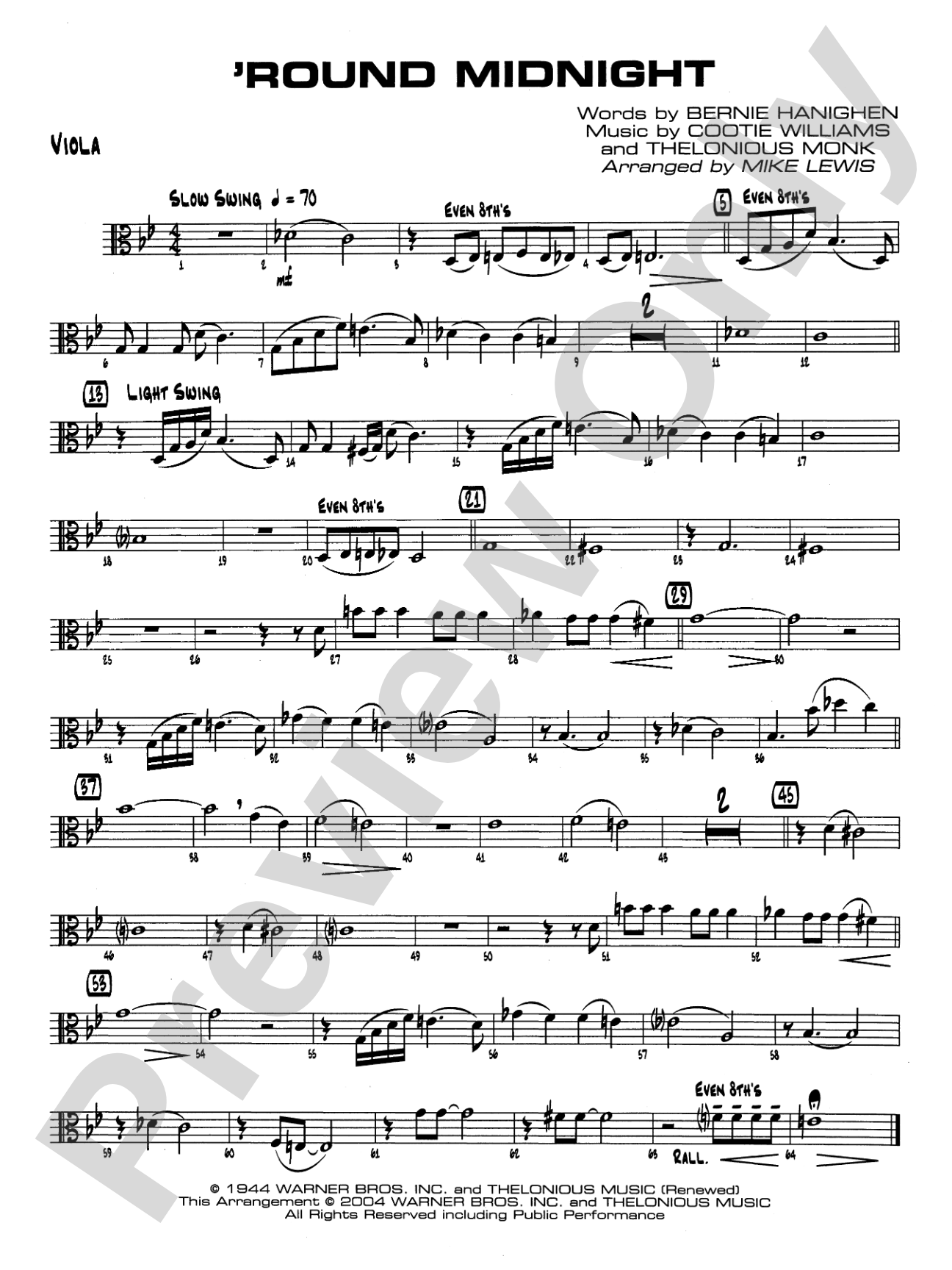 'Round Midnight: Viola