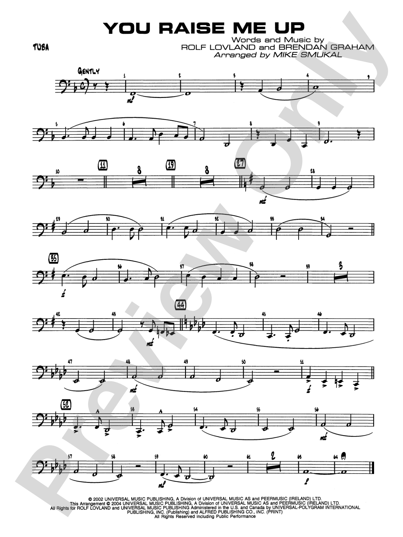 You Raise Me Up: Tuba