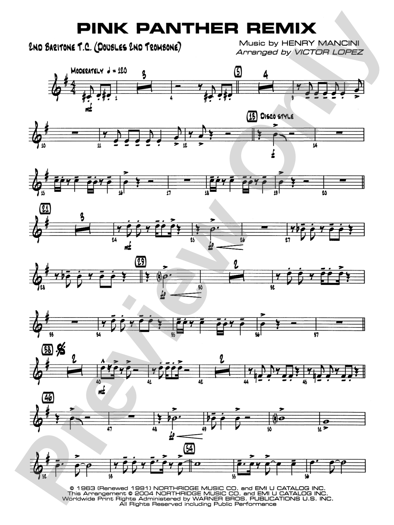 Pink Panther Remix: 2nd Baritone T.C.