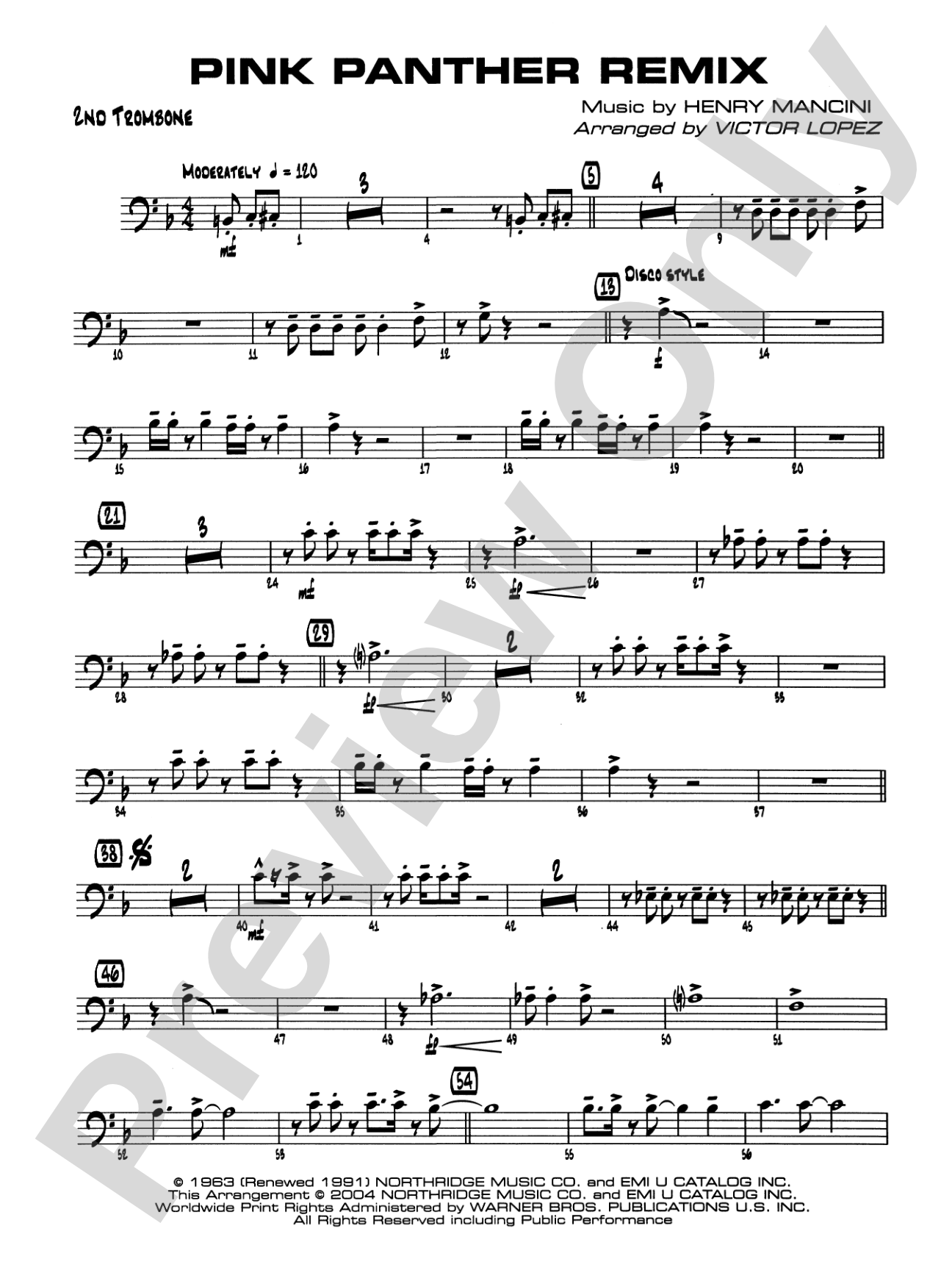 Pink Panther Remix: 2nd Trombone