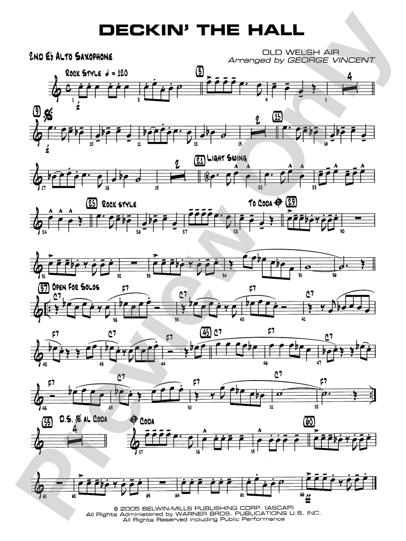 Deckin' the Hall: 2nd E-flat Alto Saxophone