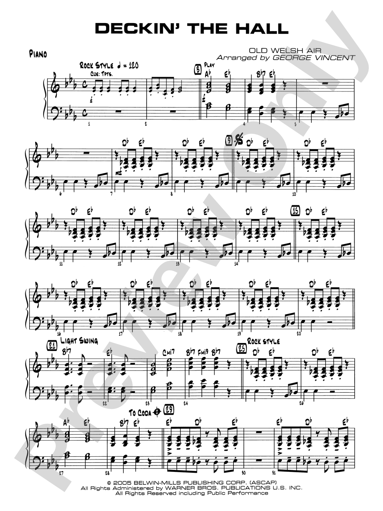 Deckin' the Hall: Piano Accompaniment
