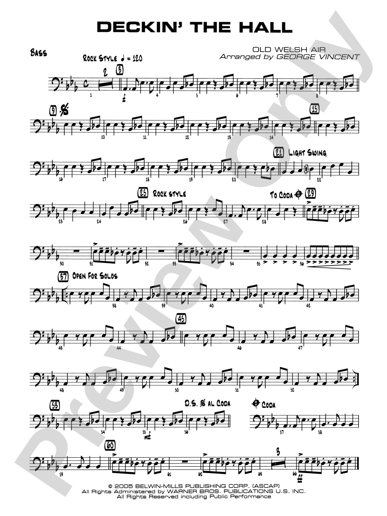 Deckin' the Hall: String Bass