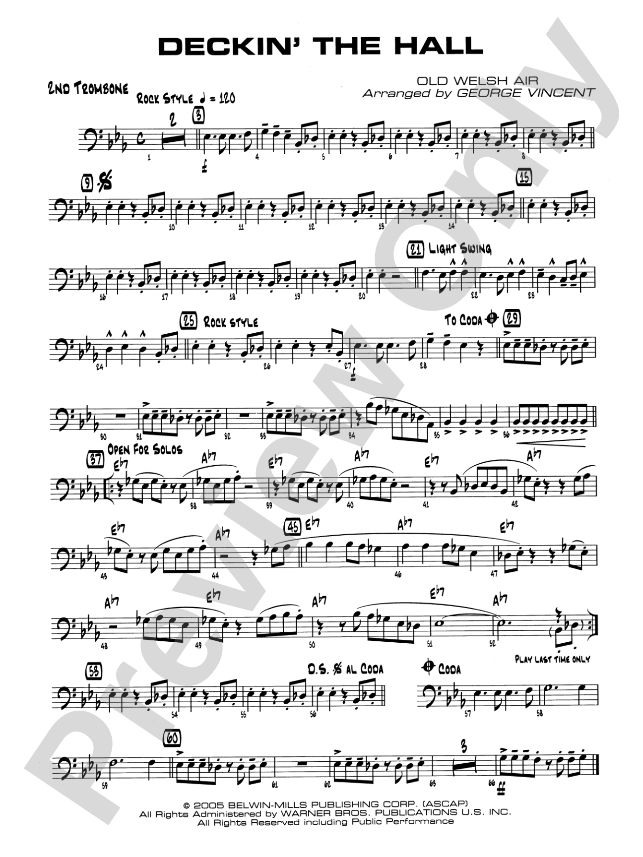 Deckin' the Hall: 2nd Trombone
