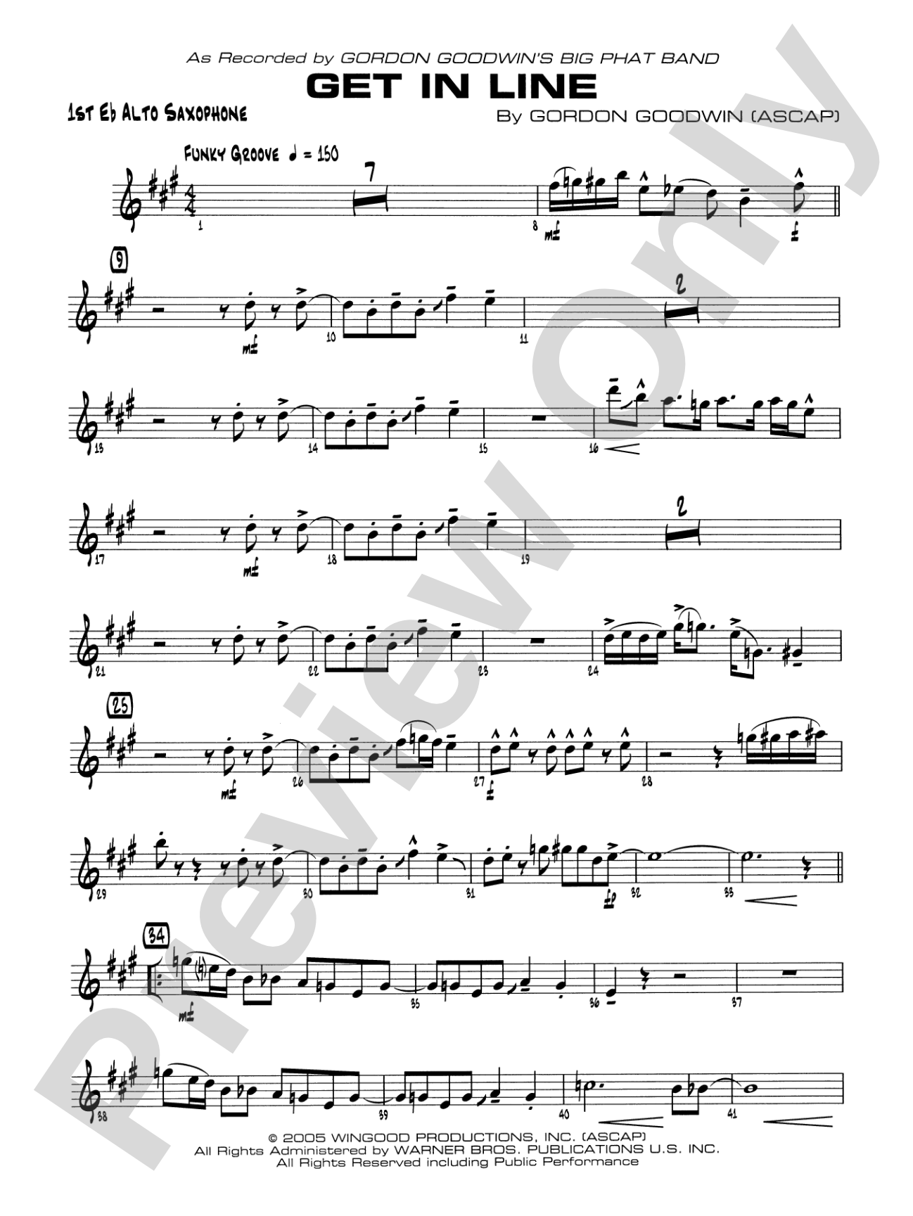 Get in Line: E-flat Alto Saxophone