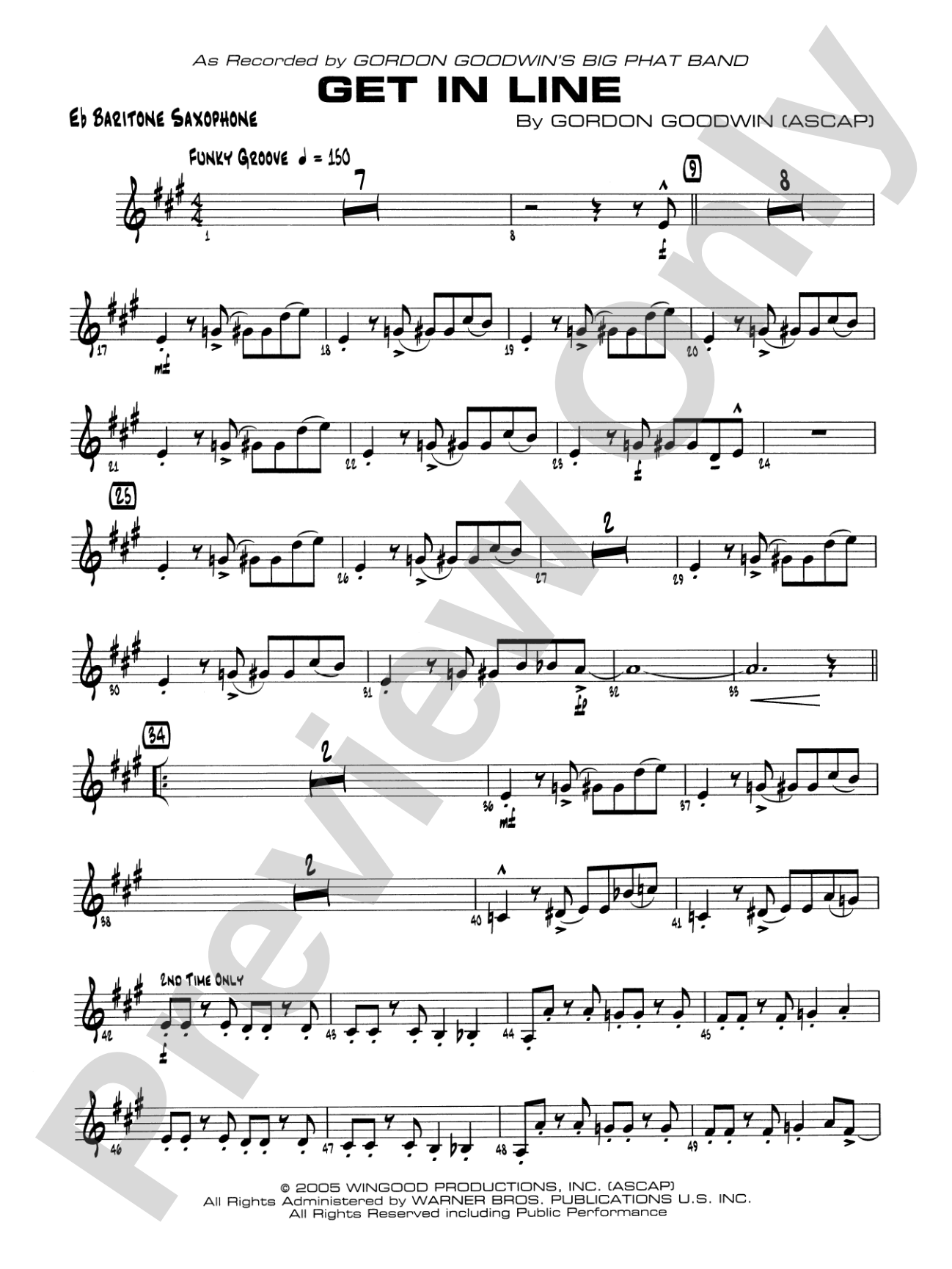 Get in Line: E-flat Baritone Saxophone