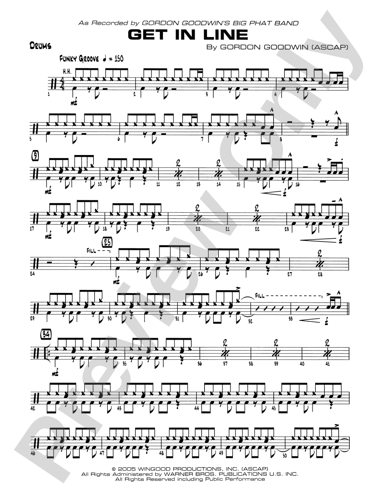 Get in Line: Drums