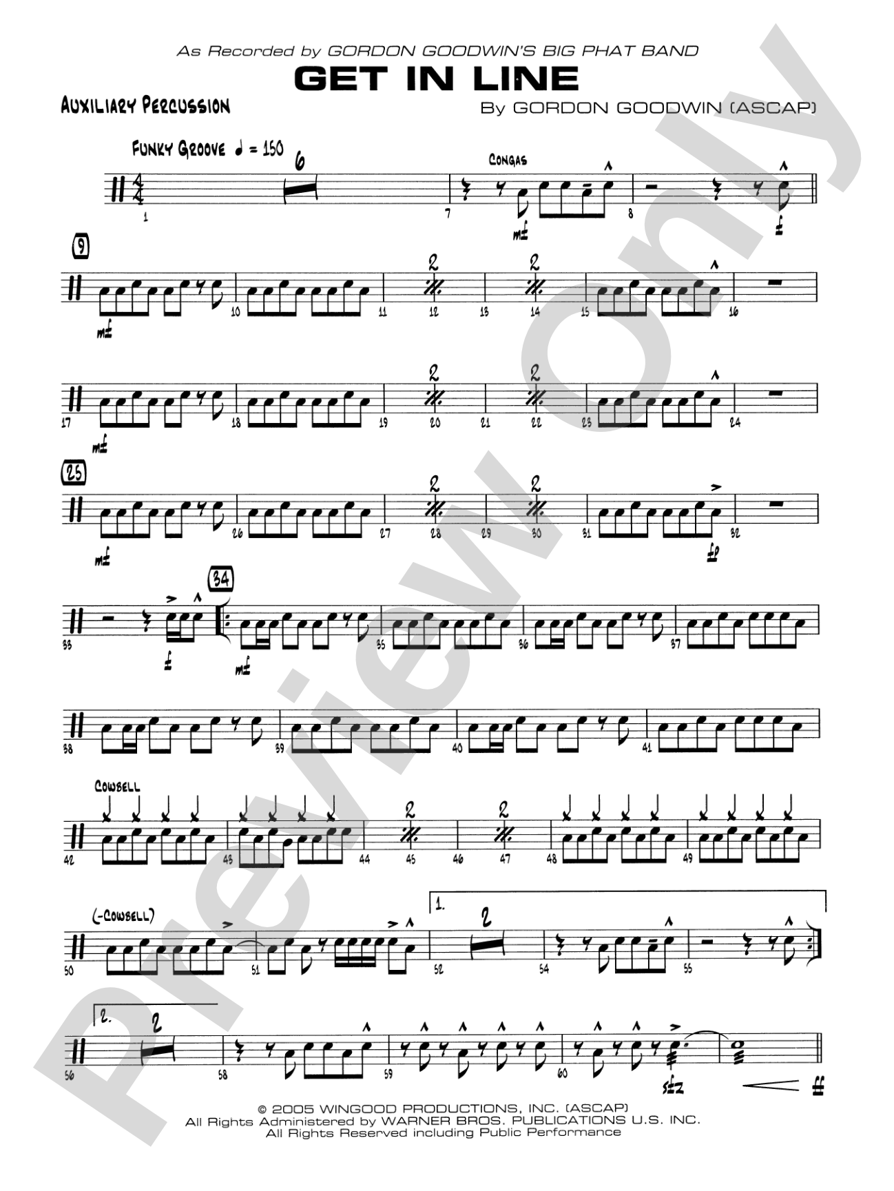 Get in Line: 1st Percussion
